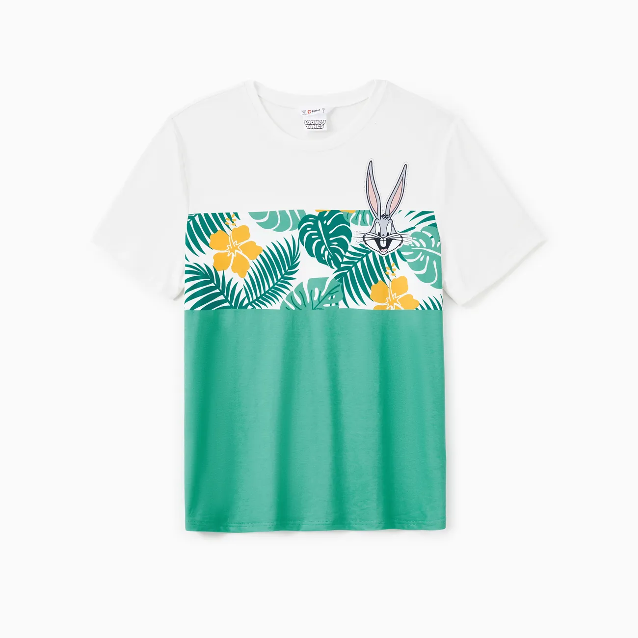 Looney Tunes Family Matching Tropical Leaf Floral Print Romper/Dress/Tee