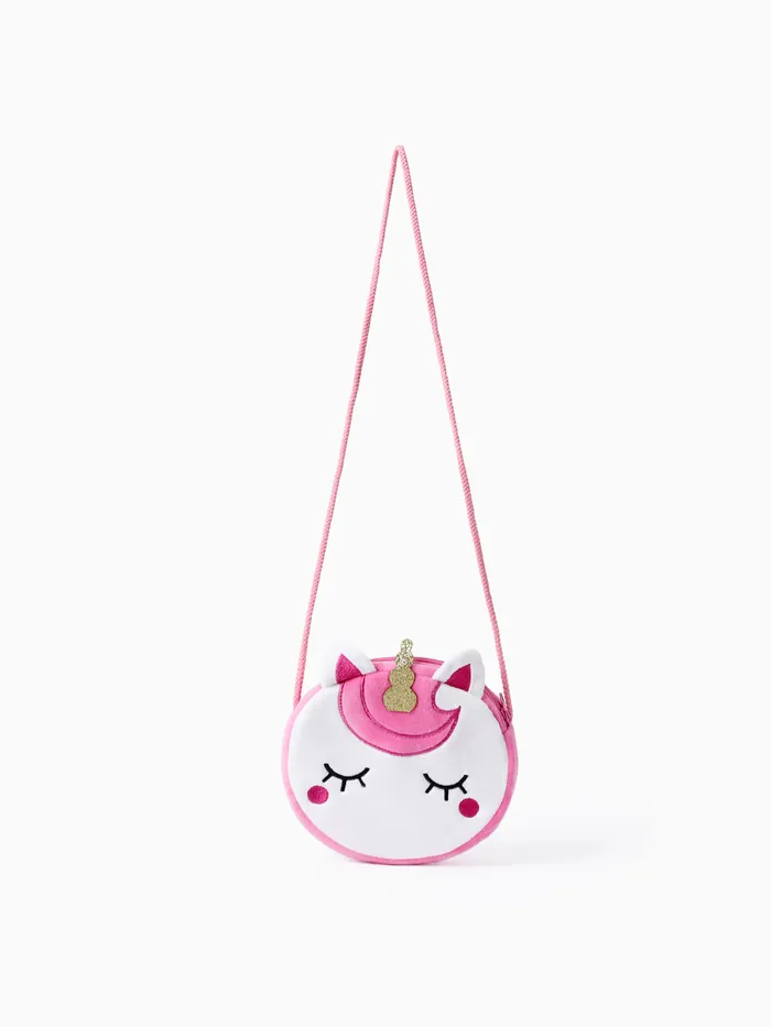 Niño pequeño / niño lindo de dibujos animados unicornio bolso de hombro para niña