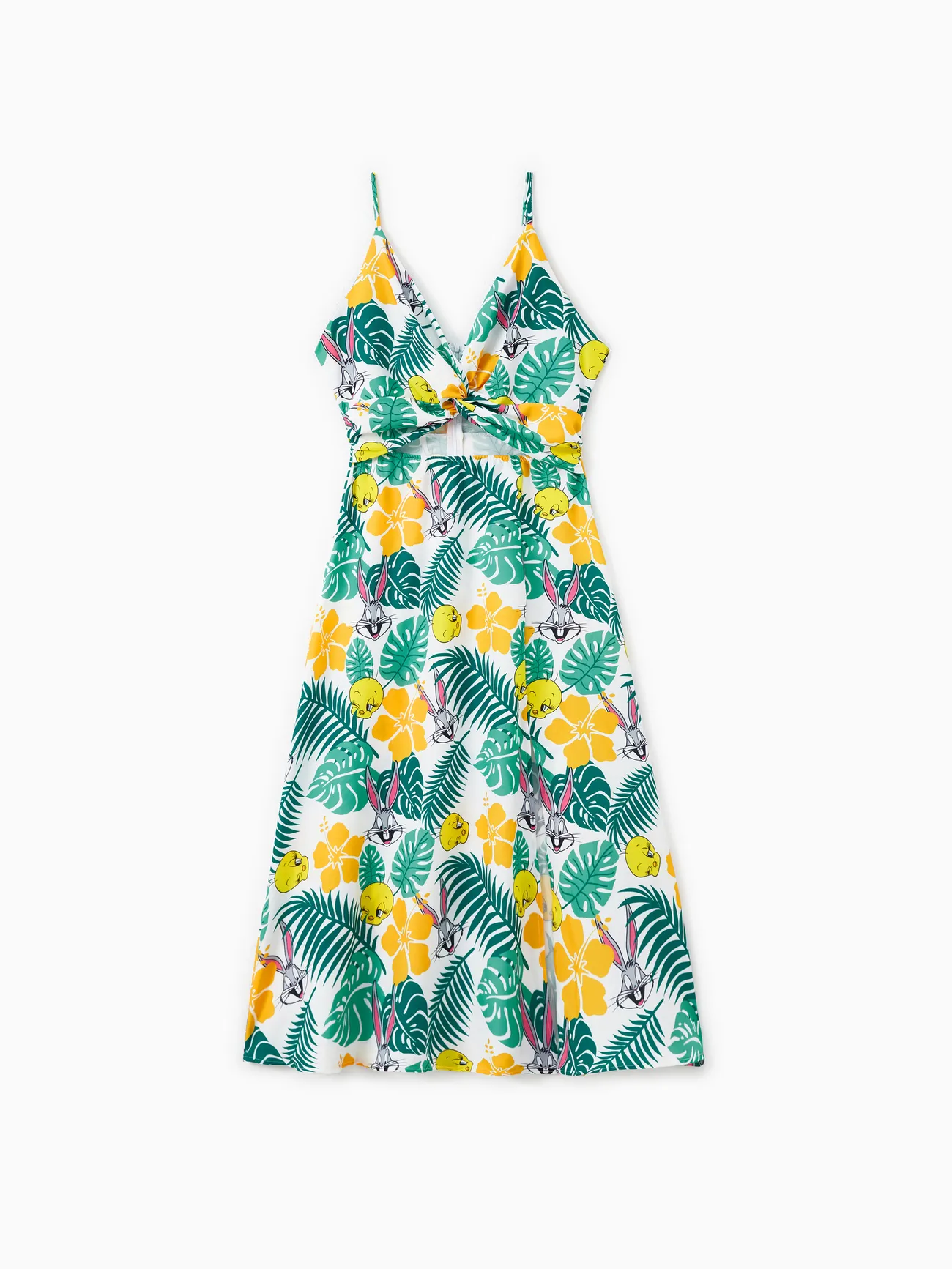 

Looney Tunes Family Matching Tropical Leaf Floral Print Onesie/Dress/Tee