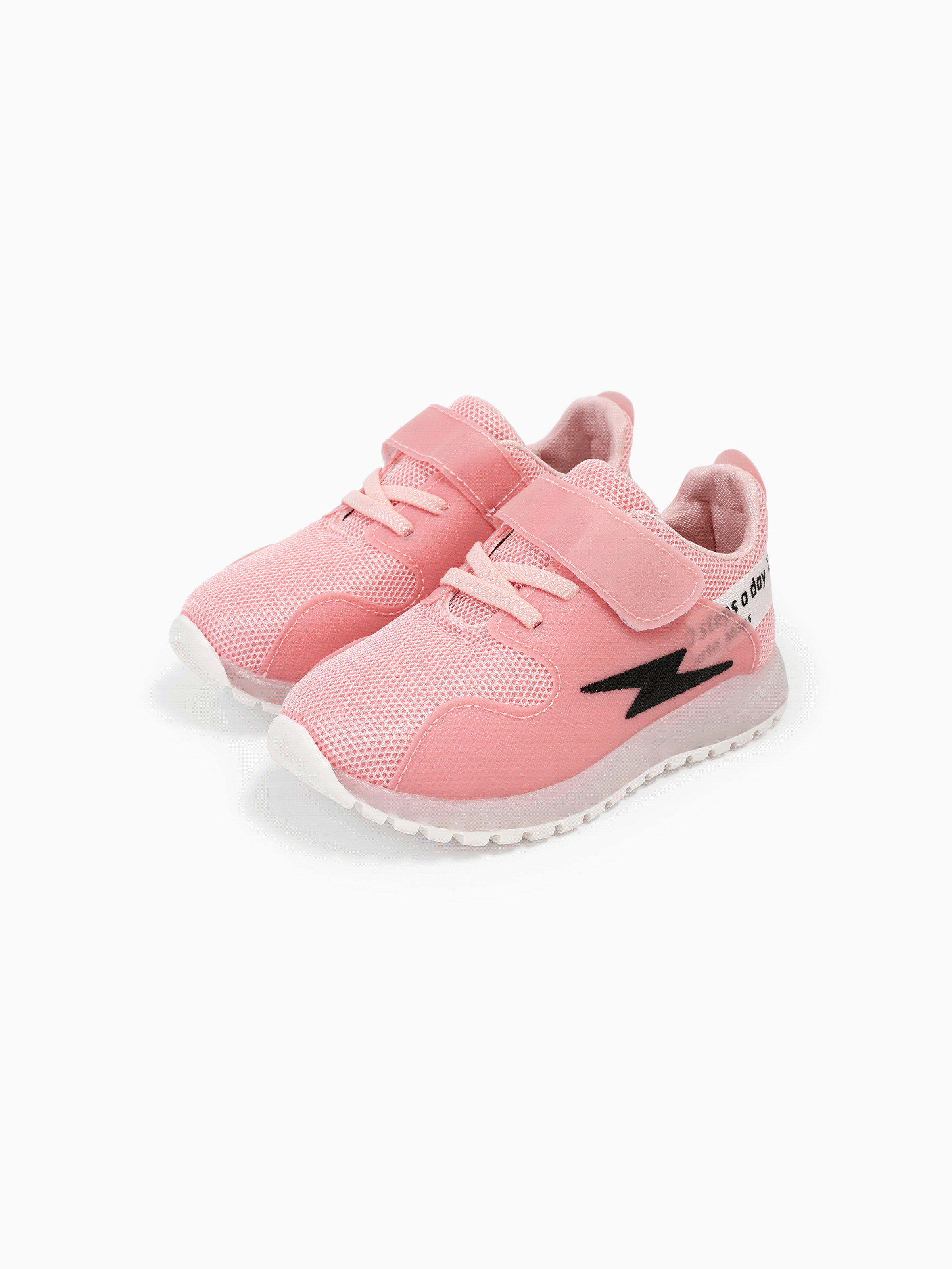 Baby / Toddler Lightning Print LED Sport Shoes Pink