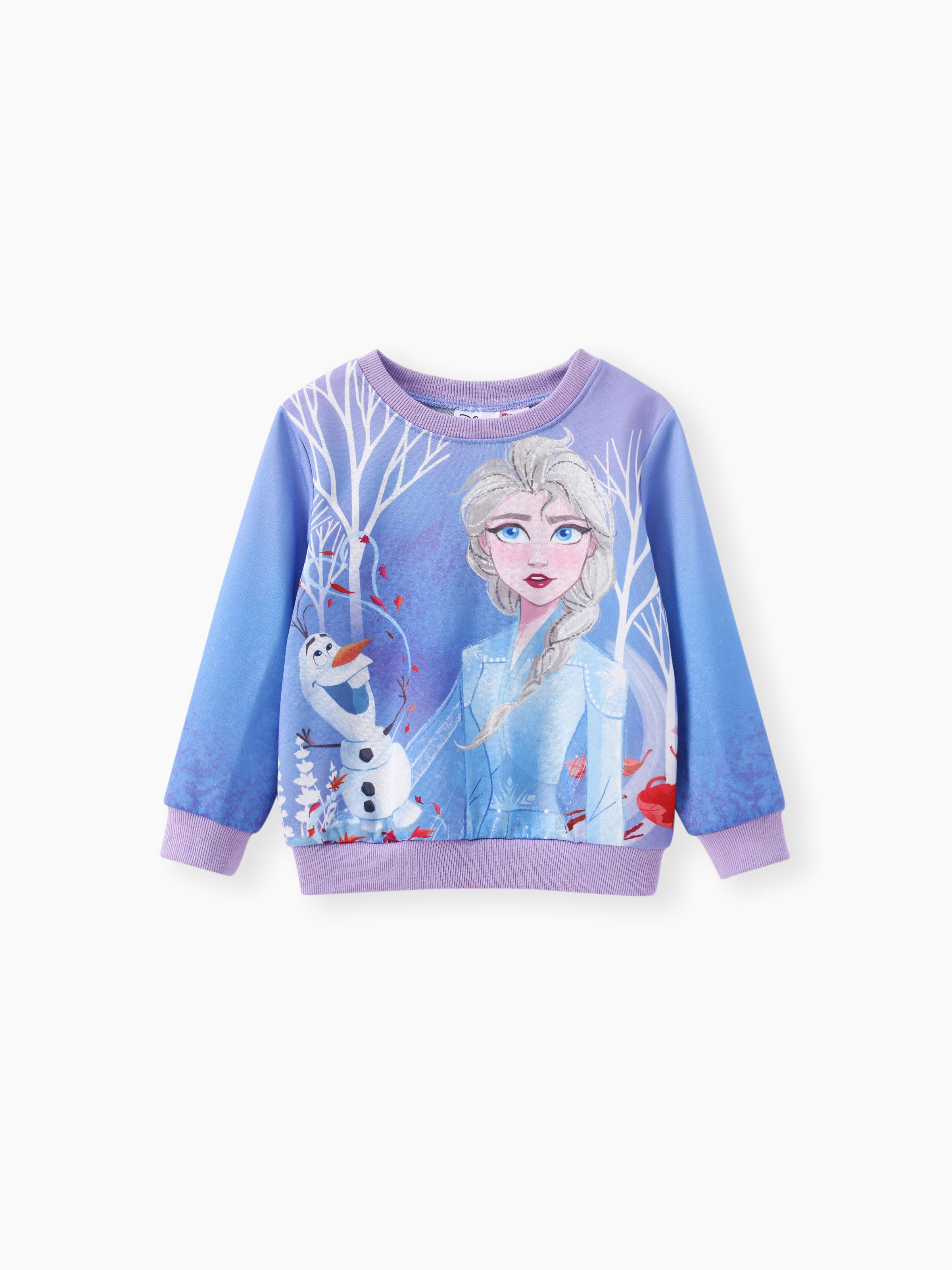 

Disney Frozen Toddler Girl 1pc Elsa Olaf Character Print Long-sleeve Sweatshirt