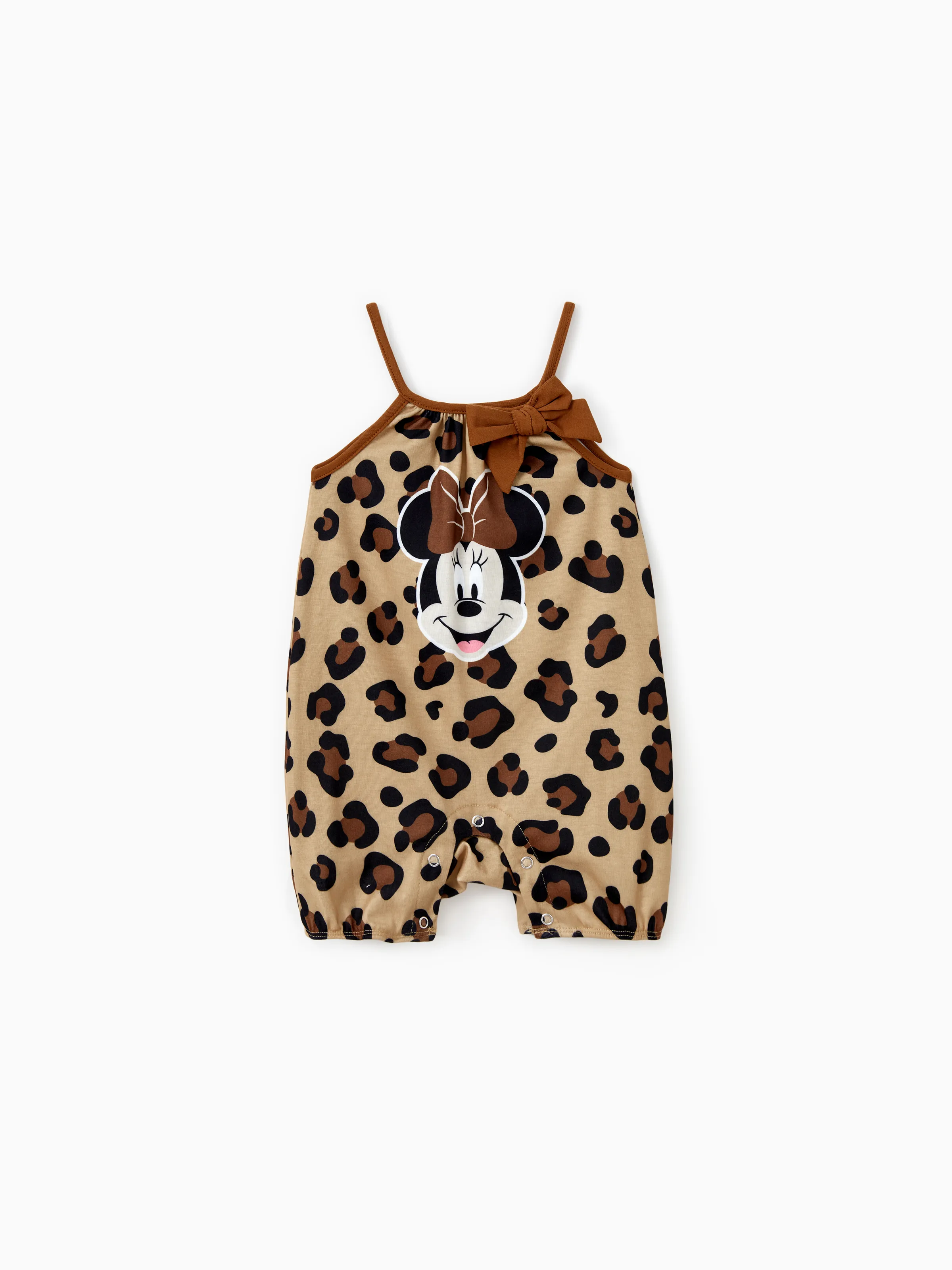 

Disney Mickey and Friends Familiy Matching Minnie and Mickey Leopard Print Onesie/Dress/Tee