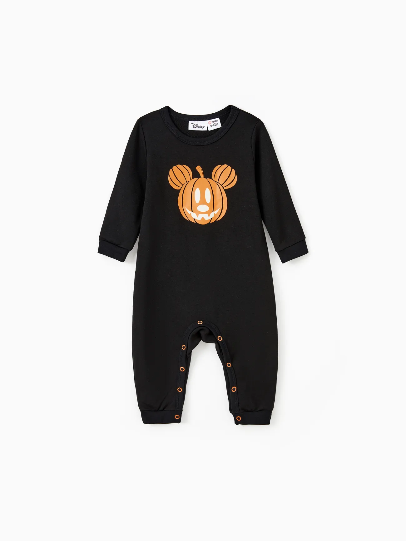 

Disney Mickey and Friends Halloween Glow In The Dark Family Matching Pumpkin Print Long-sleeve Tops