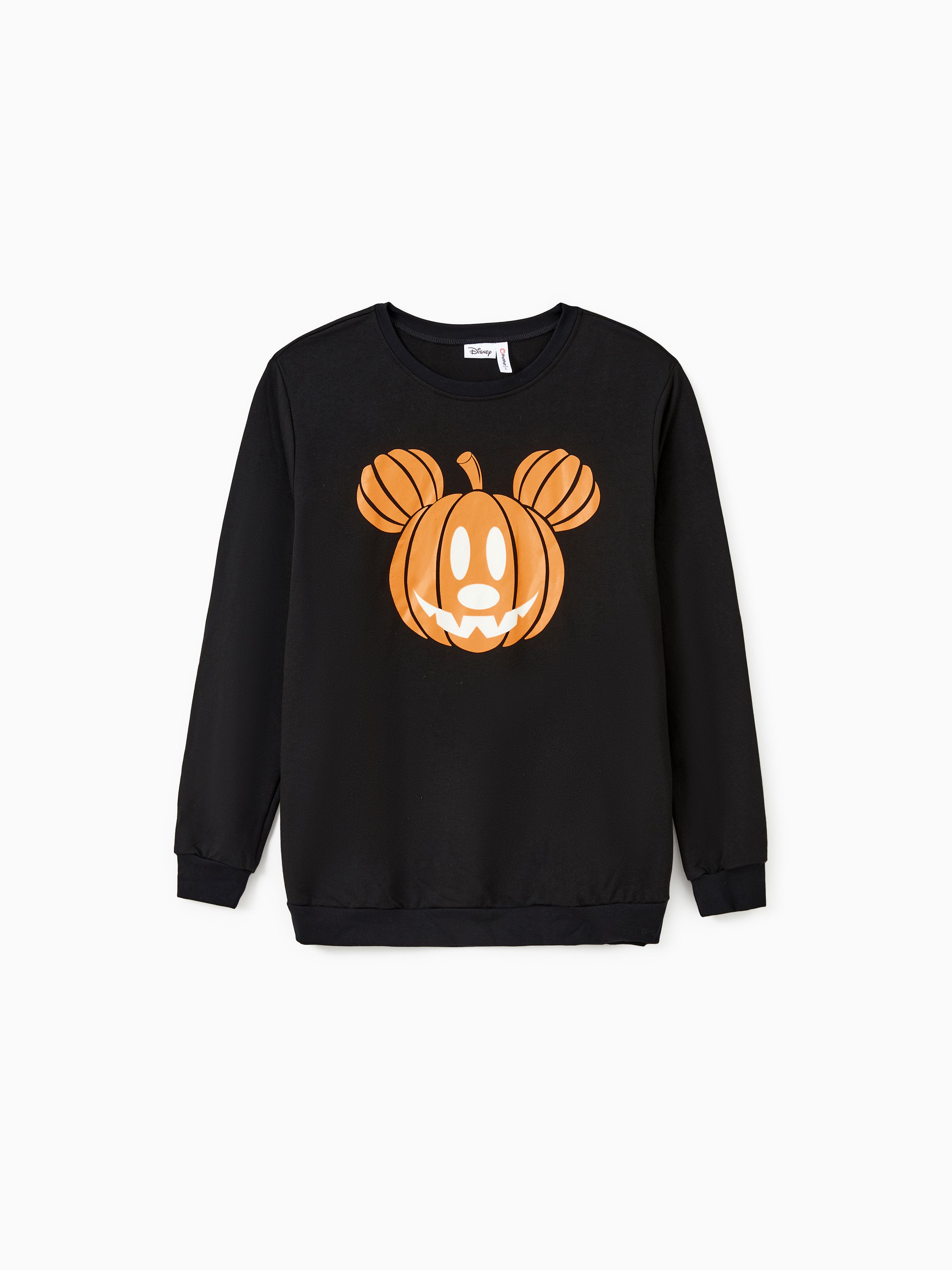 

Disney Mickey and Friends Halloween Glow In The Dark Family Matching Pumpkin Print Long-sleeve Tops