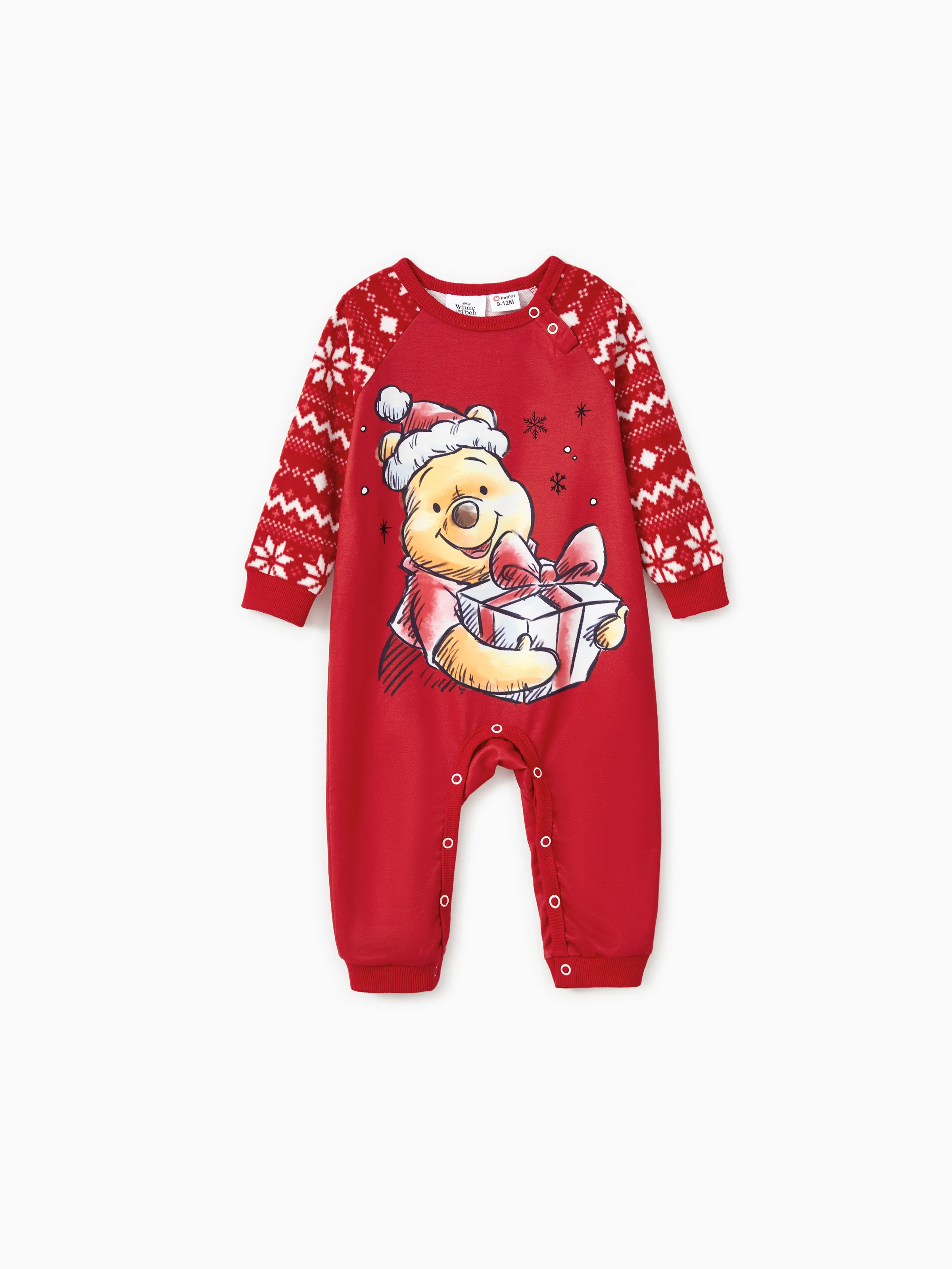 

Disney Winnie the Pooh Family Matching Christmas Character Print Long-sleeve Top