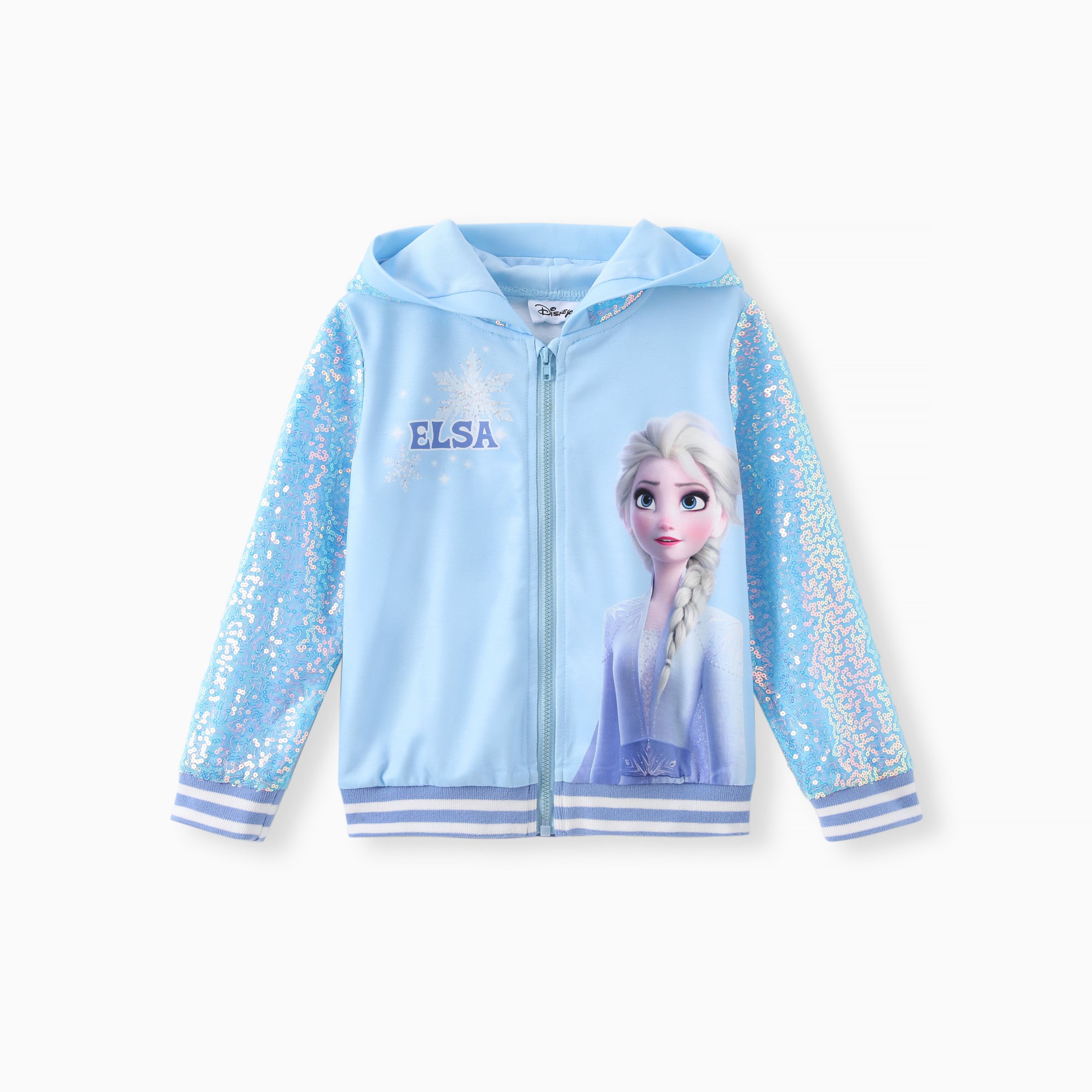 

Disney Frozen Toddler Girls Elsa/Anna 1pc Sequin Hooded Bomber Jacket