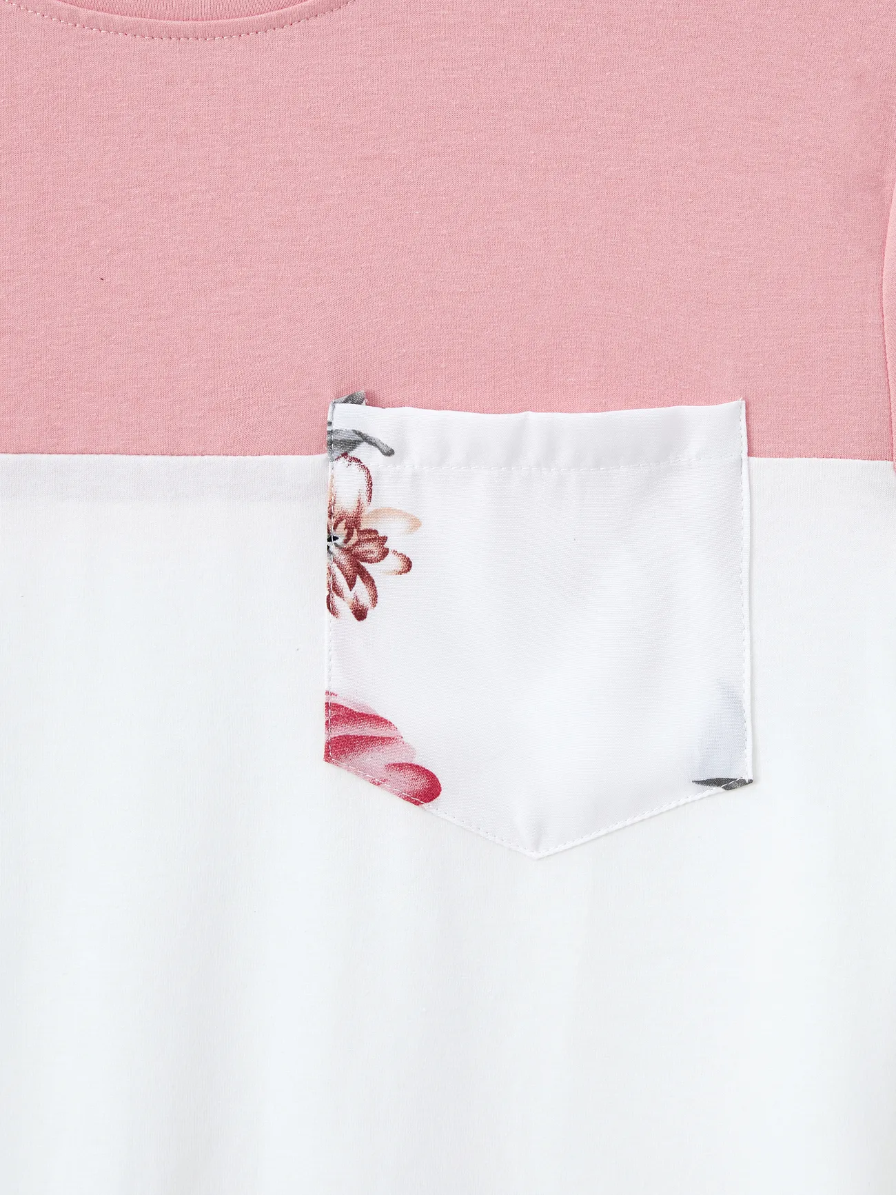 Men - White and Pink Floral Dresses and T-shirts for Matching Family - Colorful - image 23