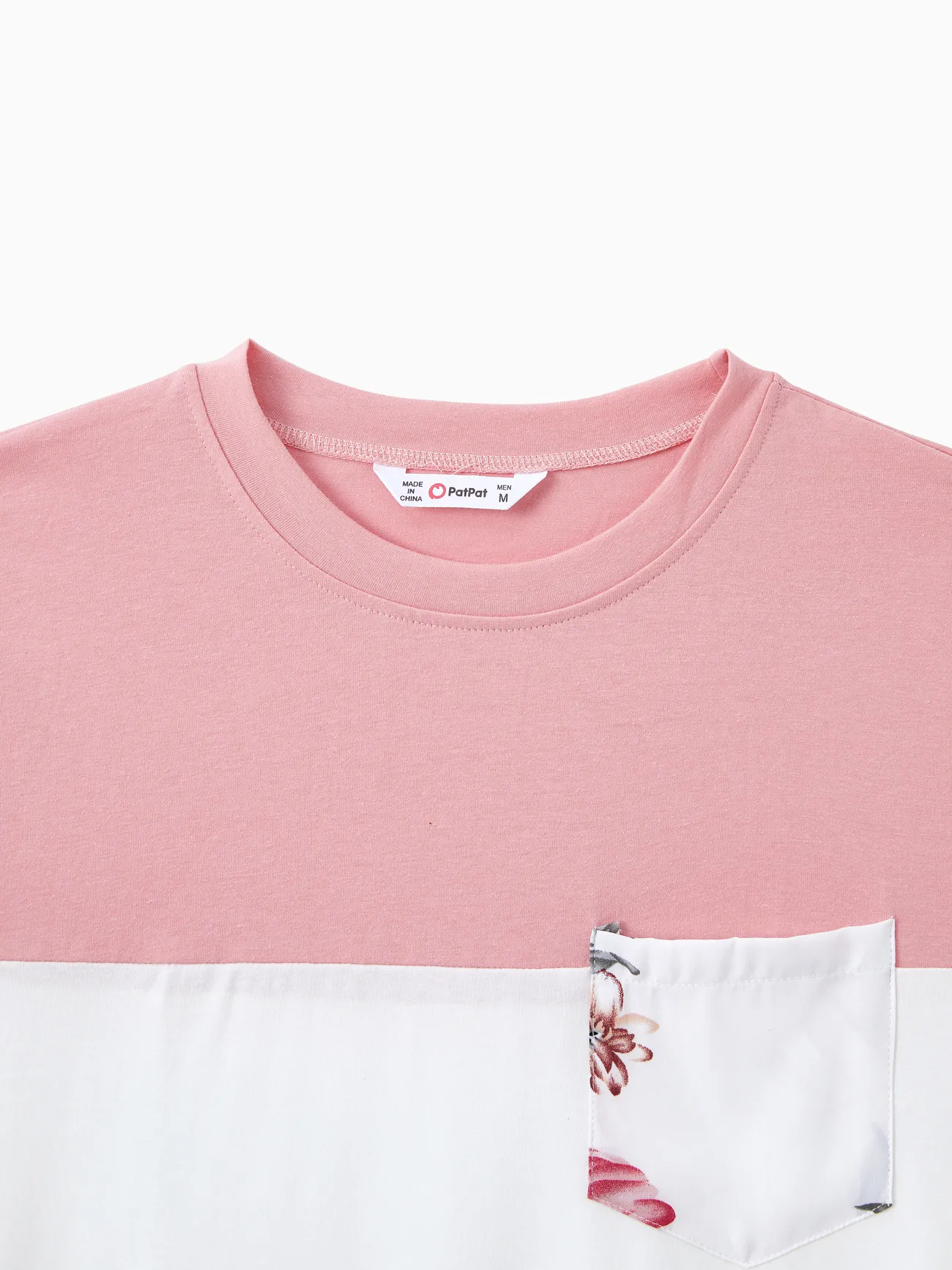 Men - White and Pink Floral Dresses and T-shirts for Matching Family - Colorful - image 22