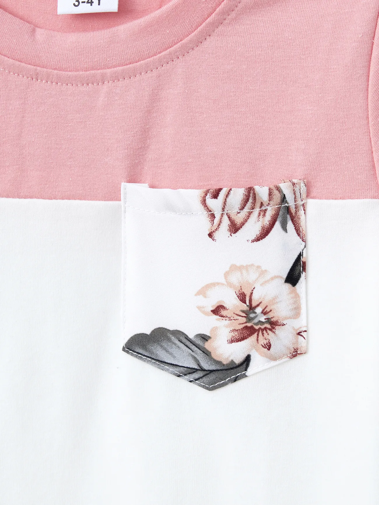 Boy - White and Pink Floral Dresses and T-shirts for Matching Family - Colorful - image 19