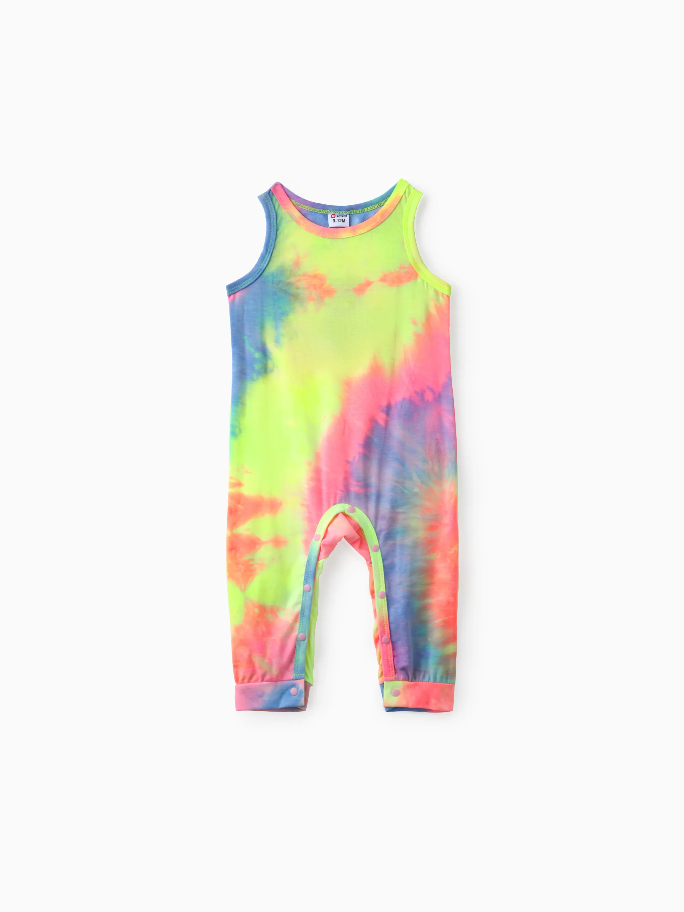 

Tie Dye Short-sleeve Bodycon T-shirt Dress for Mom and Me