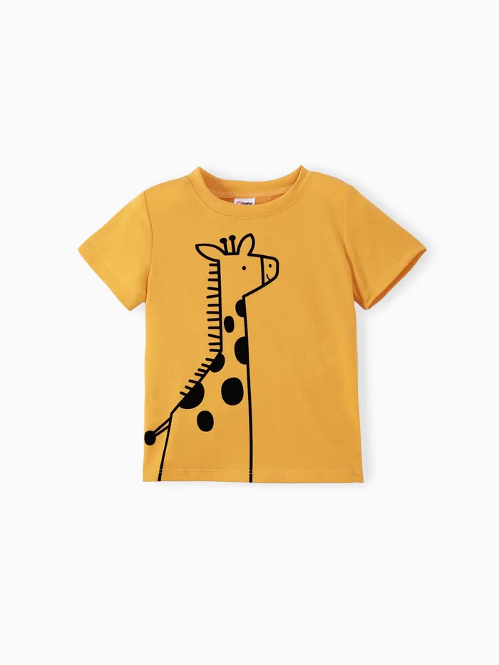 Kleinkinder Jungen Kindlich Löwe Kurzärmelig T-Shirts