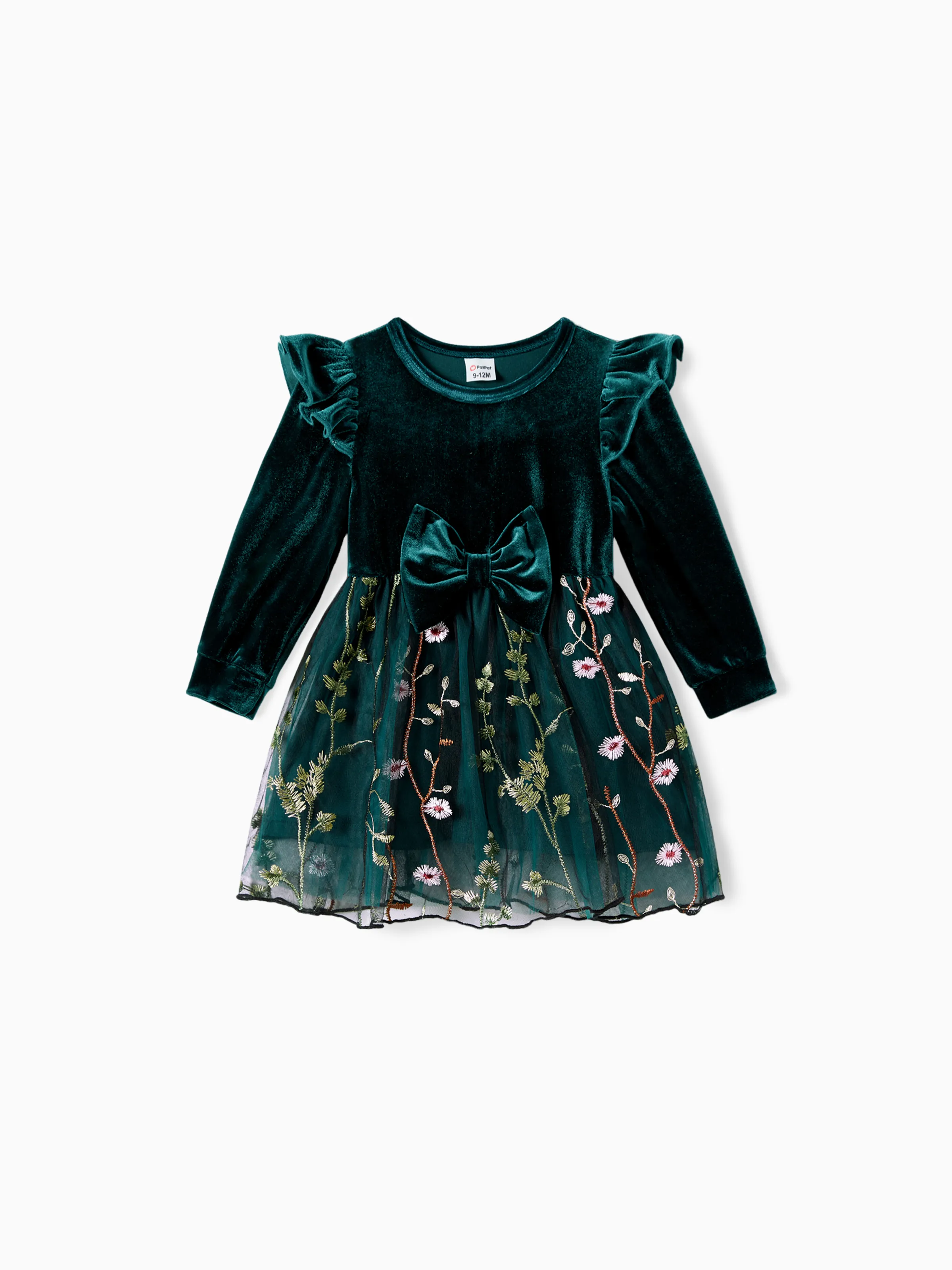 

Mommy and Me Casual Dresses - Big Flower Print, Medium Thickness, Short Sleeve, Opaque, Regular Fit