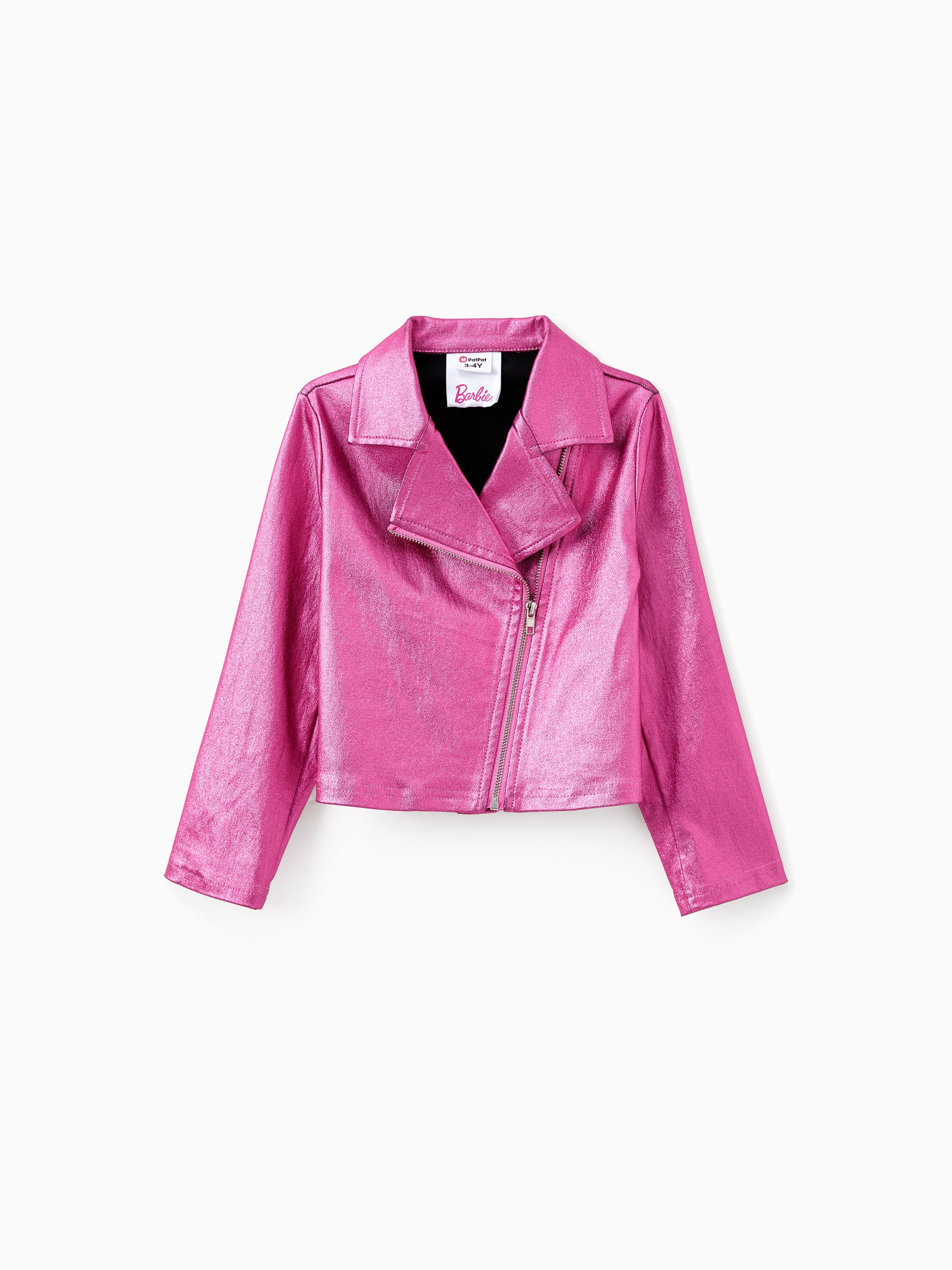 

Barbie Family Matching Letter Faux Leather Jacket