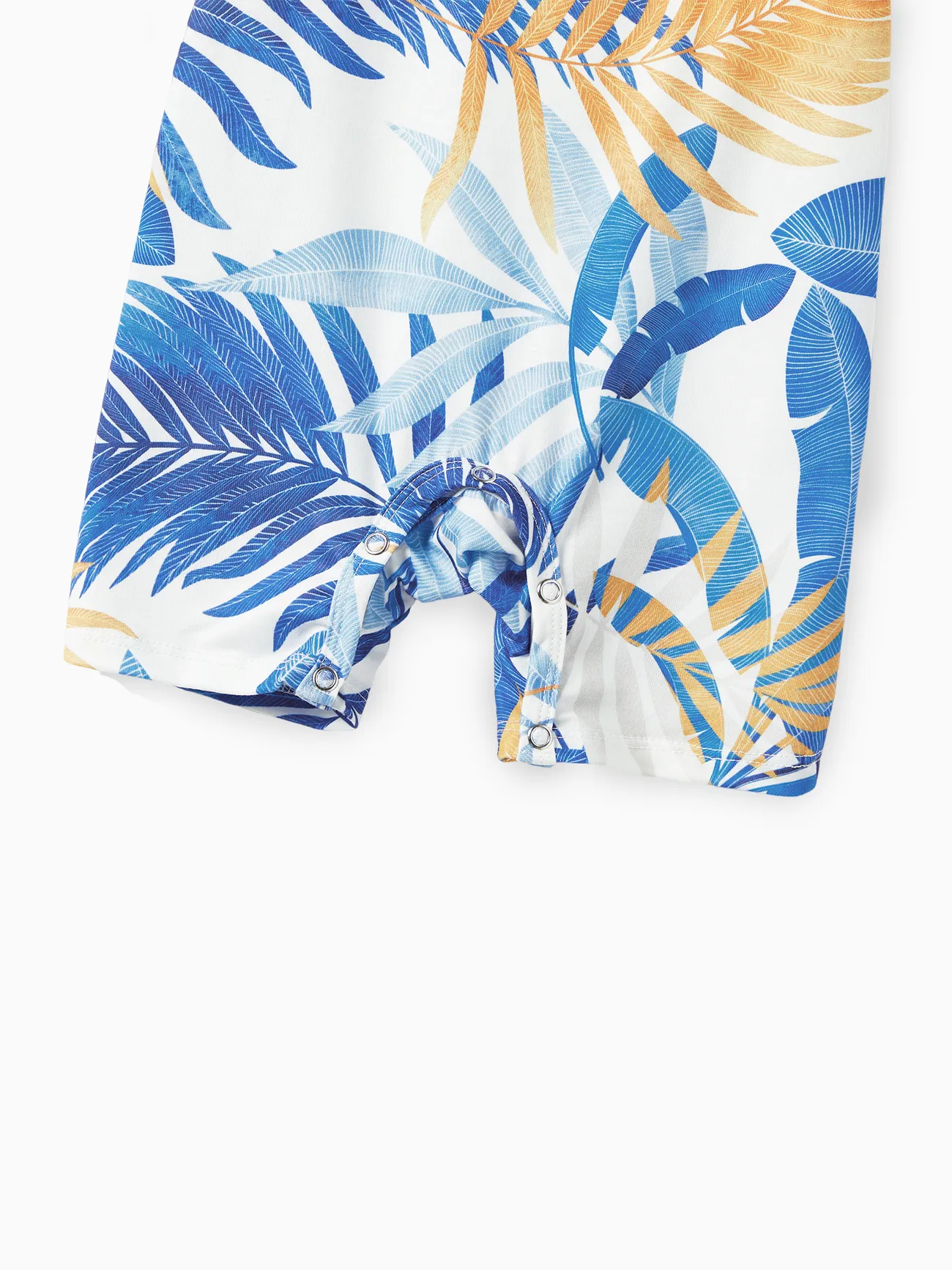 Baby Girl - Family Matching Colorblock Tee and Floral Wrap Front Concealed Button Strap Dress Sets - Blue - image 14