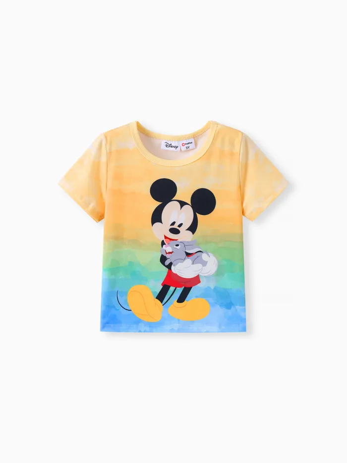 Disney Mickey and Friends Niña Pequeña / Niño Atado Camiseta Colorida

