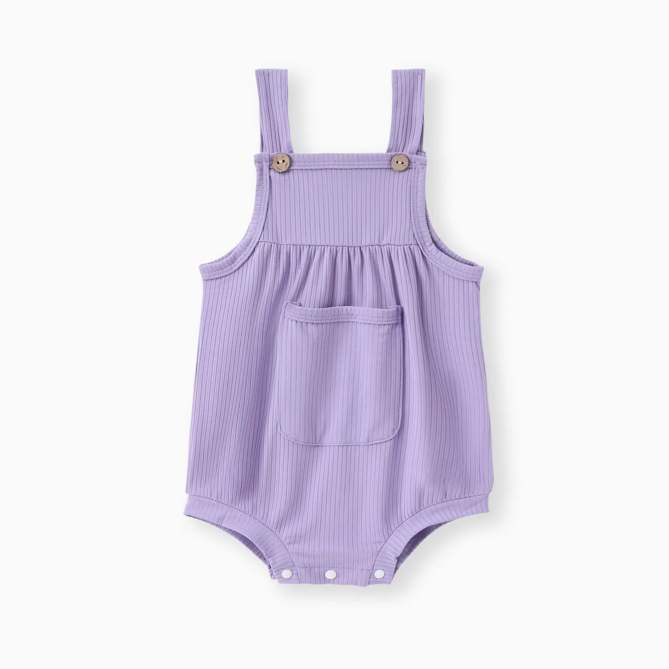 Baby Boy/Girl Soft Patch Pocket Romper