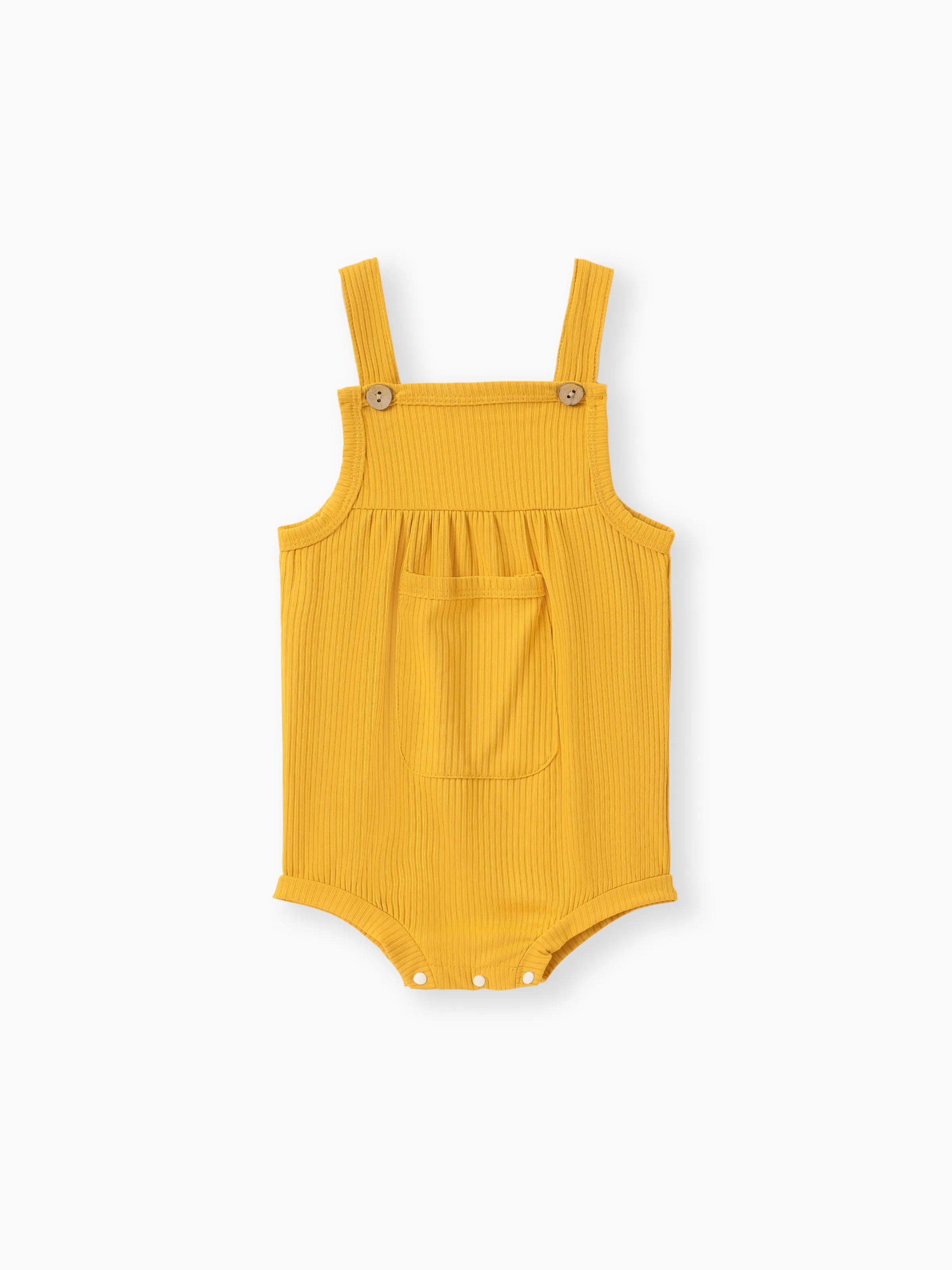 Baby Boy/Girl Soft Patch Pocket Romper