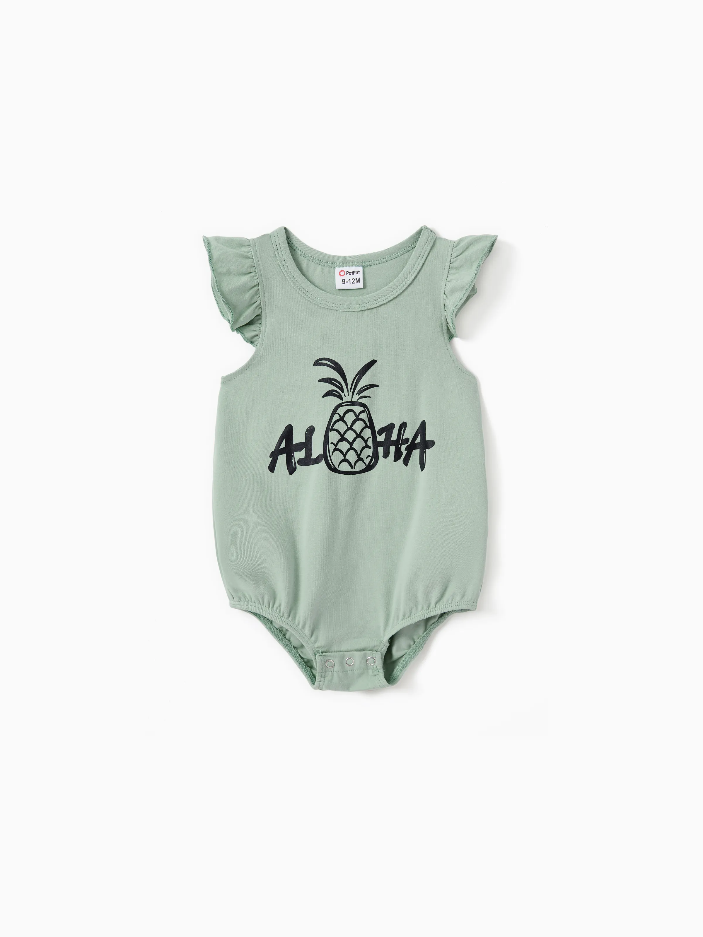 

Mommy and Me Sleeveless Letter Print Pineapple Graphic Dress