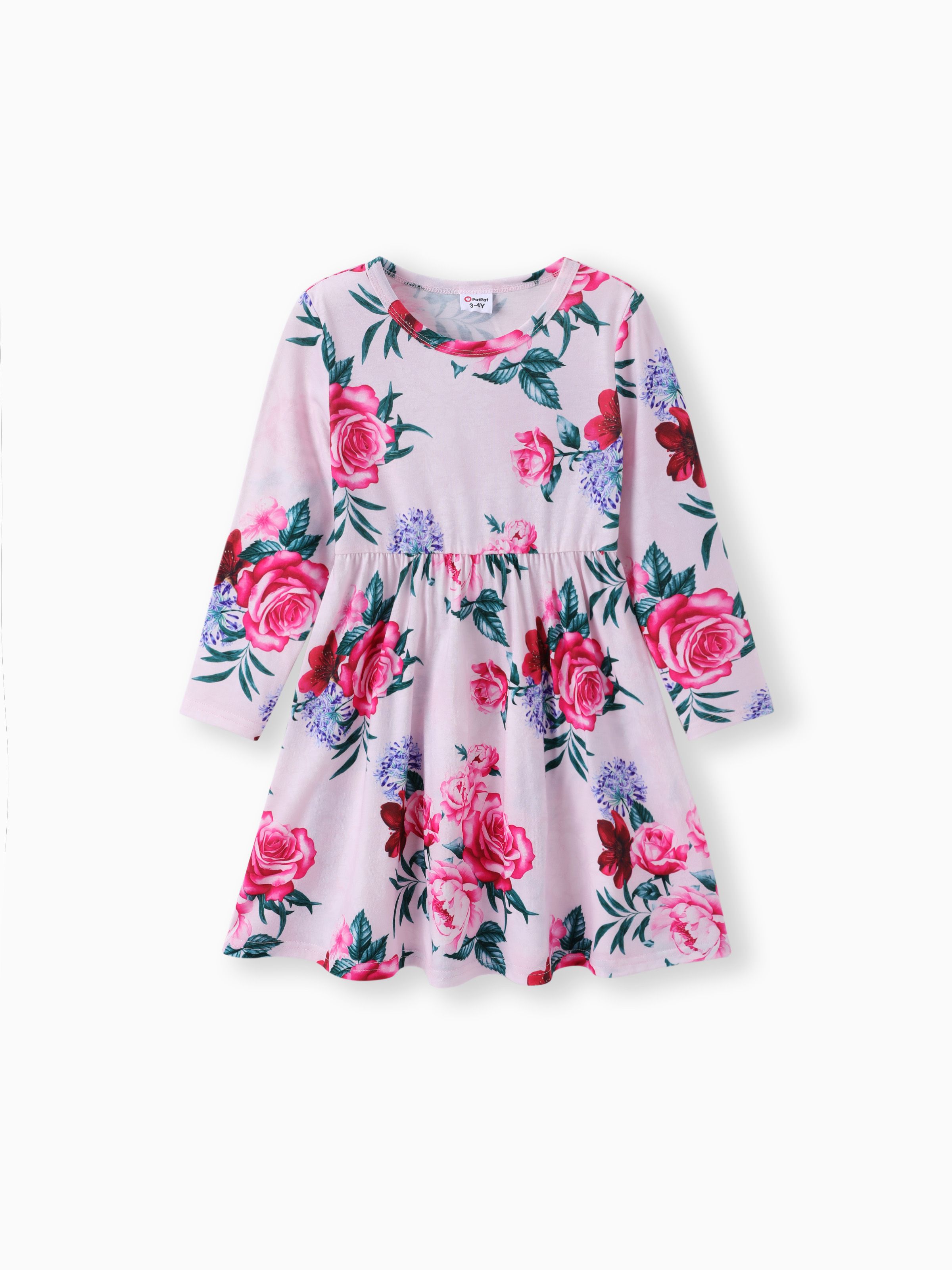 

Toddler Girl Sweet Floral Print Dress