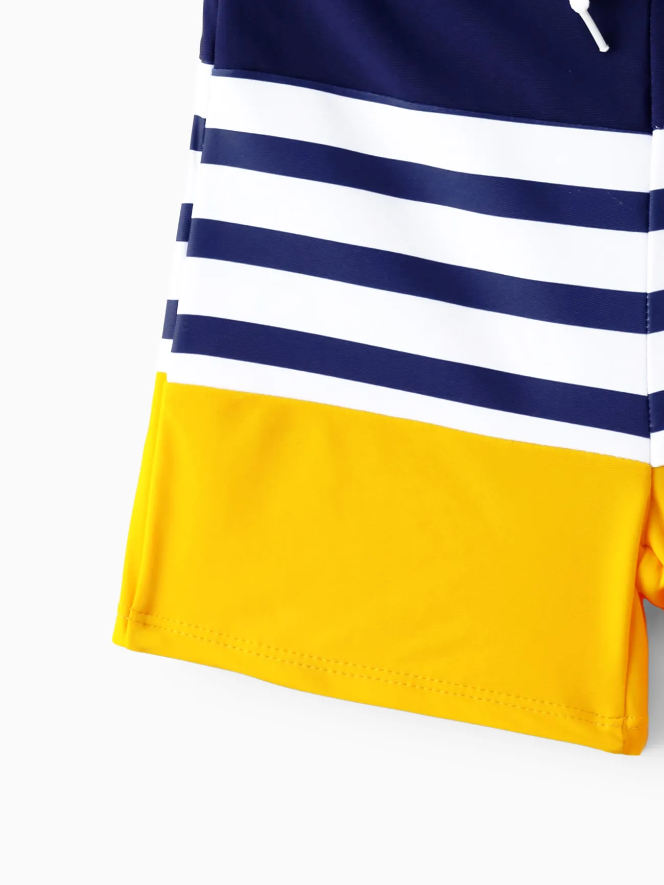 Boy - Matching Family Swimsuits (Stripe & Colorblock) - One Piece Swimsuit or Swim Trunks Shorts - ColorBlock - image 15