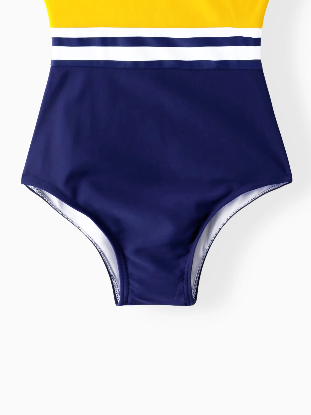 Girl - Matching Family Swimsuits (Stripe & Colorblock) - One Piece Swimsuit or Swim Trunks Shorts - ColorBlock - image 10