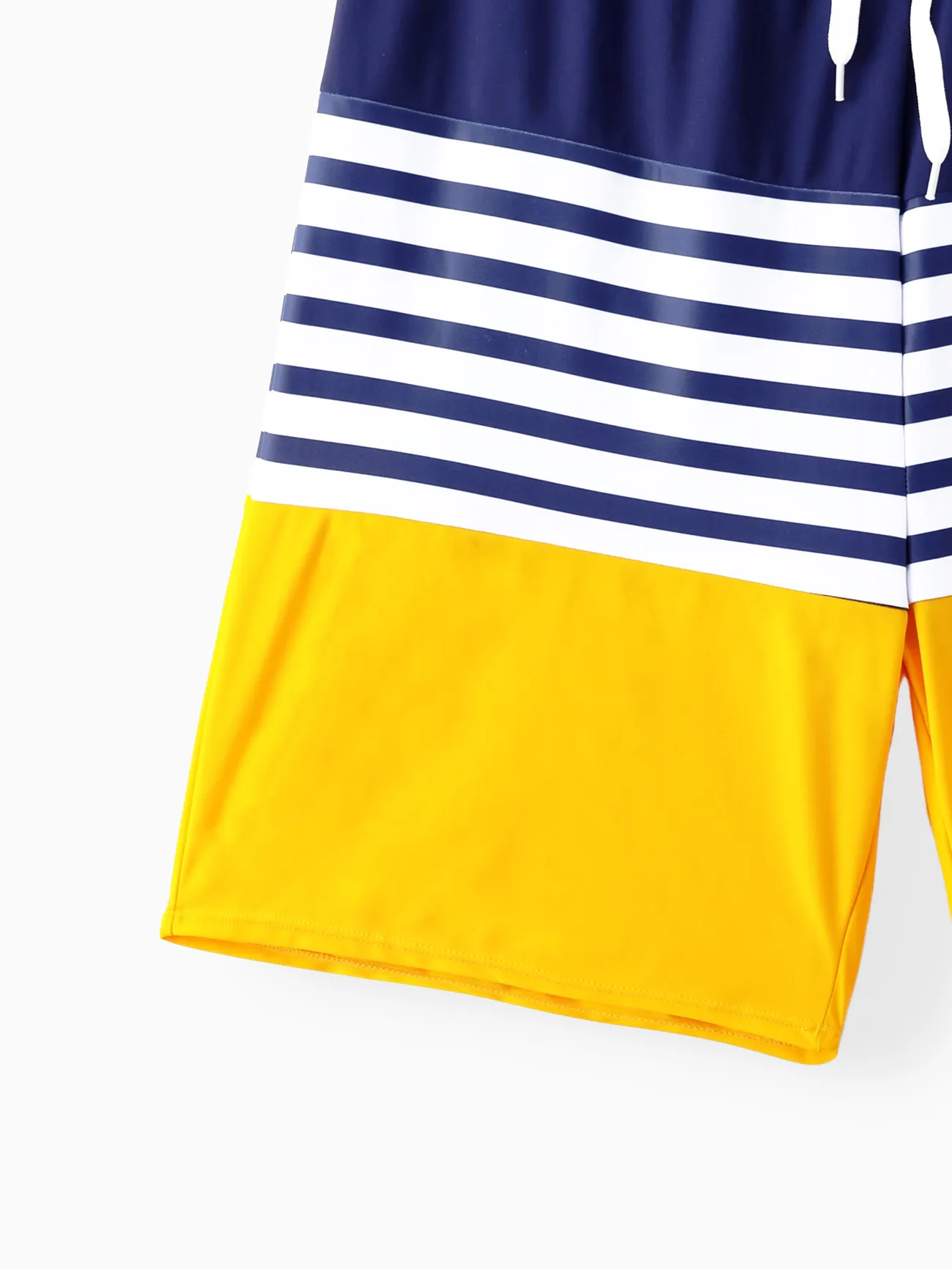 Men - Matching Family Swimsuits (Stripe & Colorblock) - One Piece Swimsuit or Swim Trunks Shorts - ColorBlock - image 20