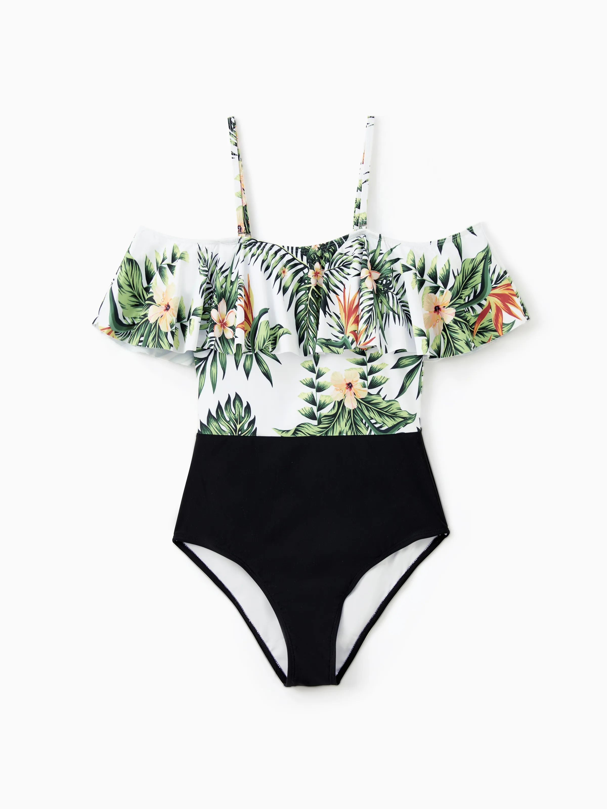 

One Piece Plant Printed Family Matching Swimsuit