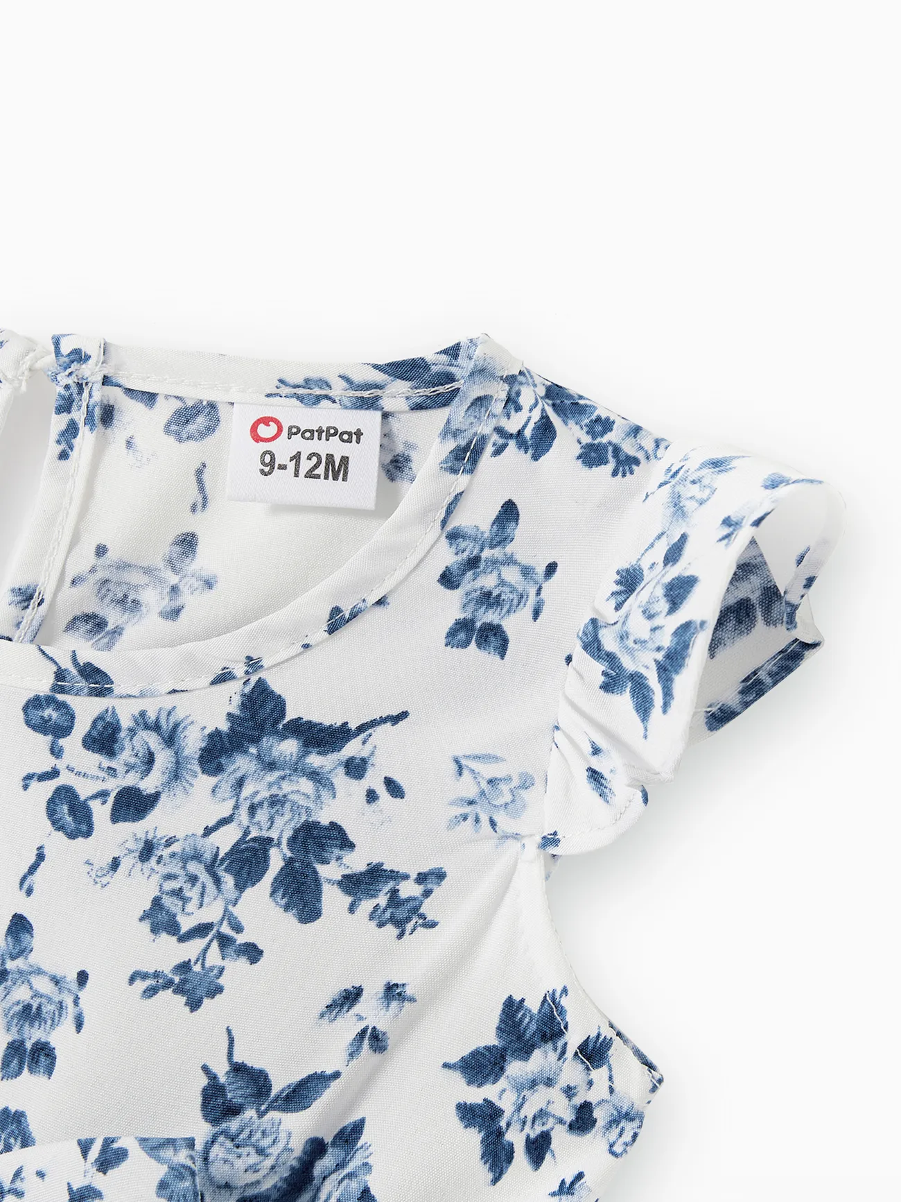 Baby Girl - Family Matching Outfit: Floral Smocking Casual Suit - BLUEWHITE - image 14