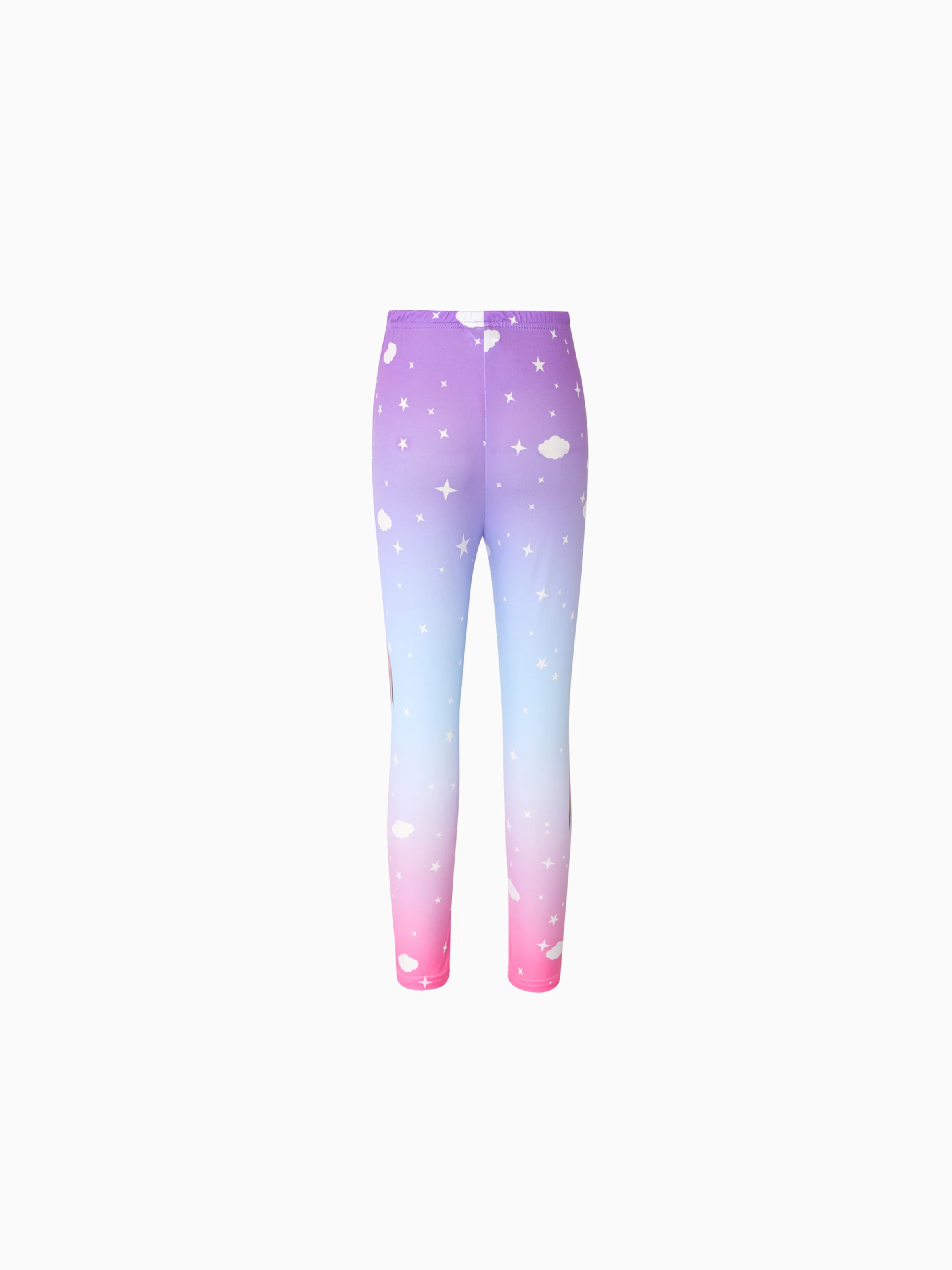 Printed Leggings Pink With Unicorn