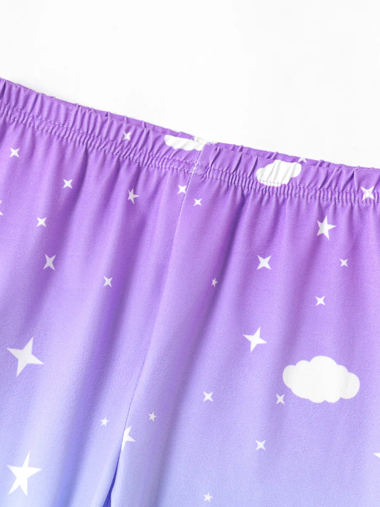 Multi-color - Kid Girl Unicorn Print Colorblock Elasticized Leggings - image 5