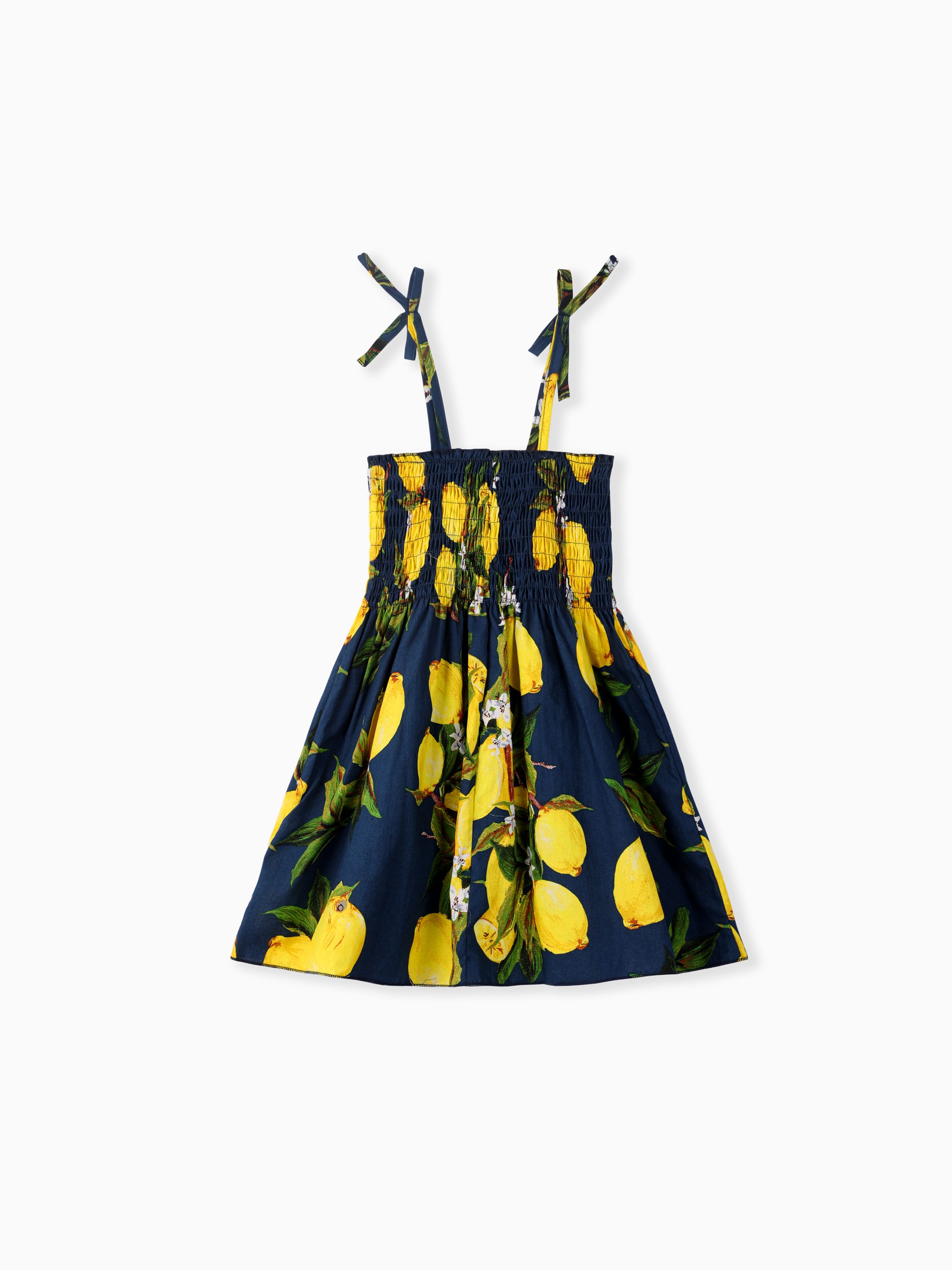 

Toddler Girl 100% Cotton Sweet Sunflower Print Smocked Slip Dress