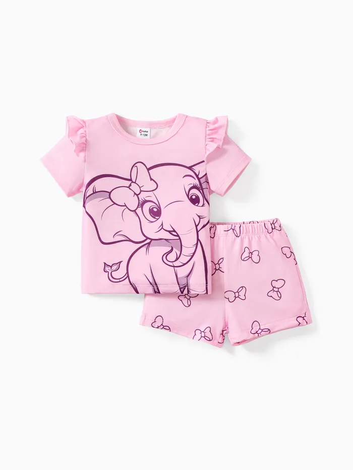 Kindlicher 2-teiliger Pyjama für Kinder - Unisex Polyester Spandex Home Kleidung