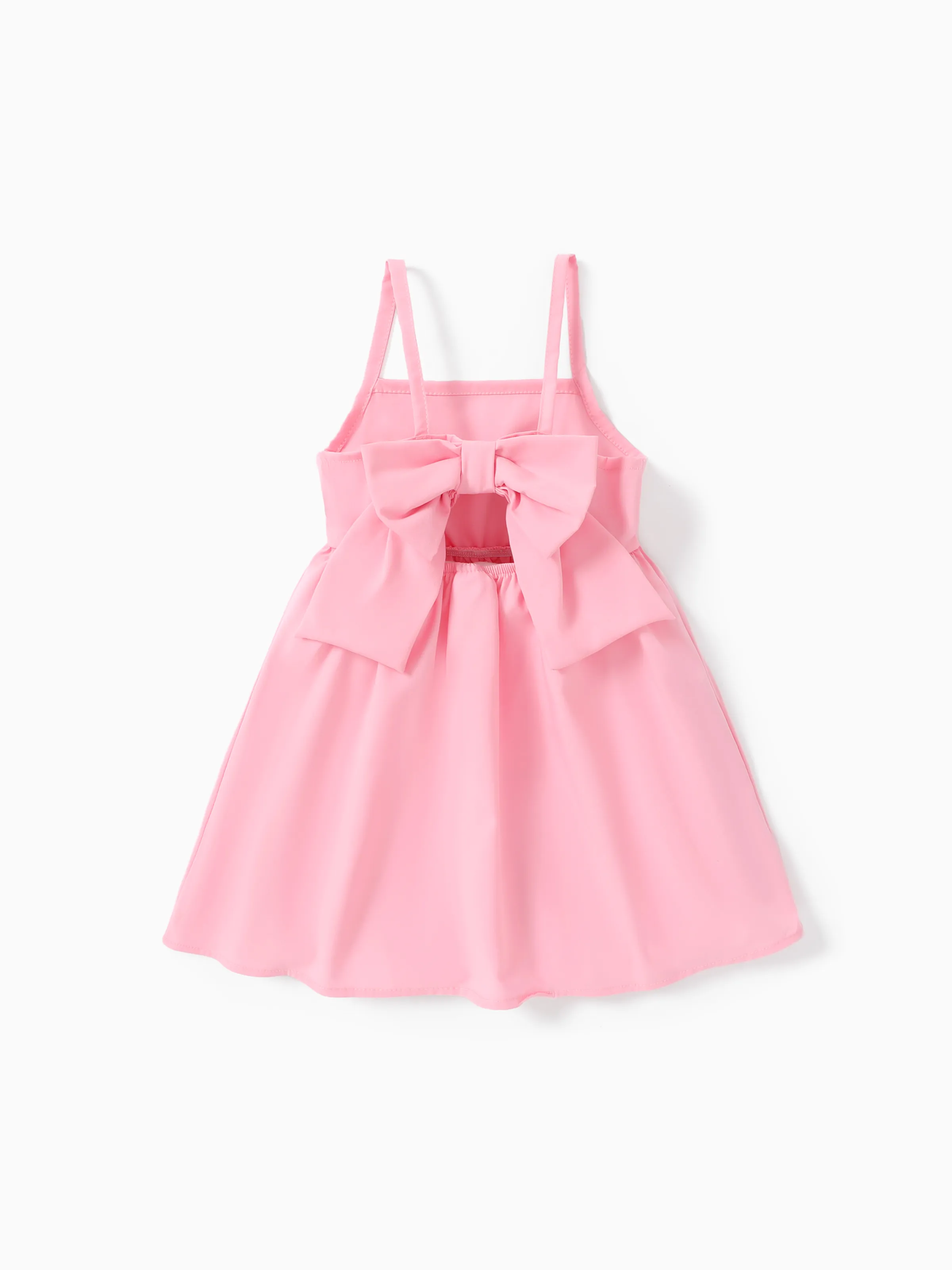 Vestido Sweet Butterfly para niña pequeña con correa colgante - Mezcla de poliéster y spandex