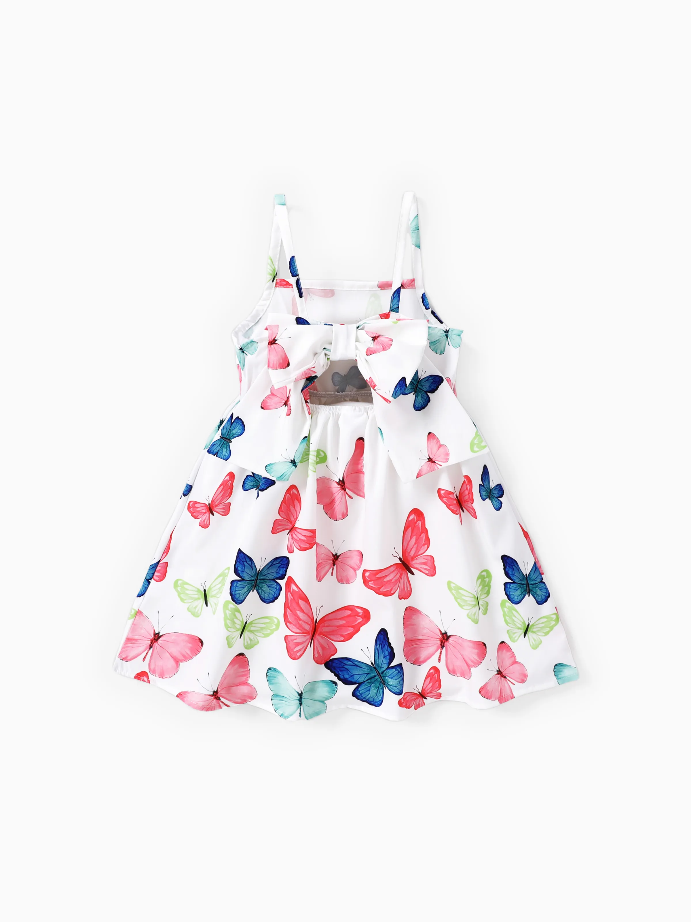 Robe Sweet Butterfly pour tout-petit fille avec sangle de suspension - Mélange de polyester et d’élasthanne