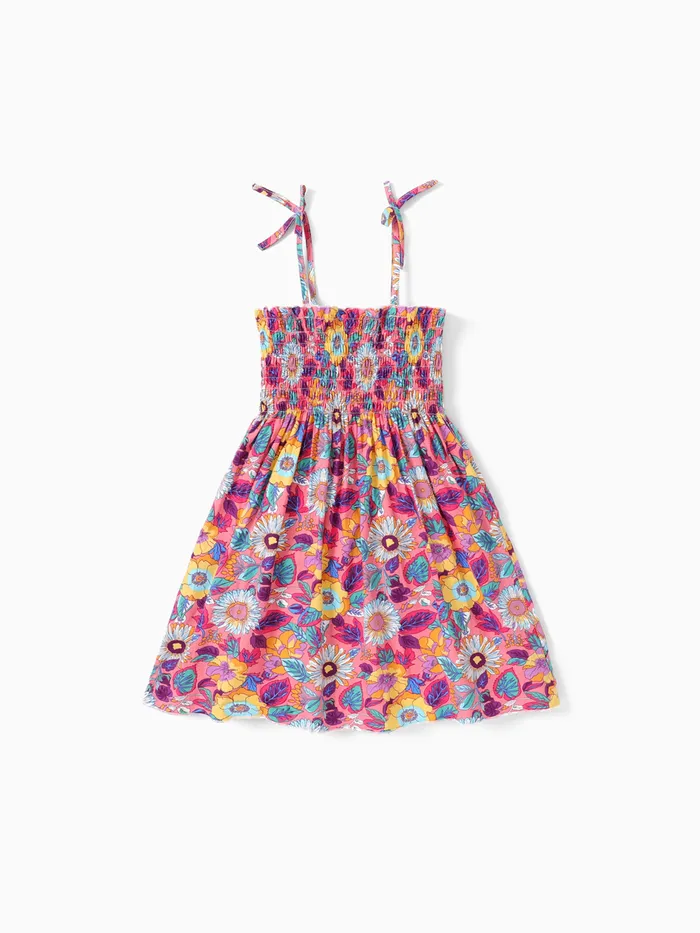 Kid Girl Allover Floral Print Sling Dress