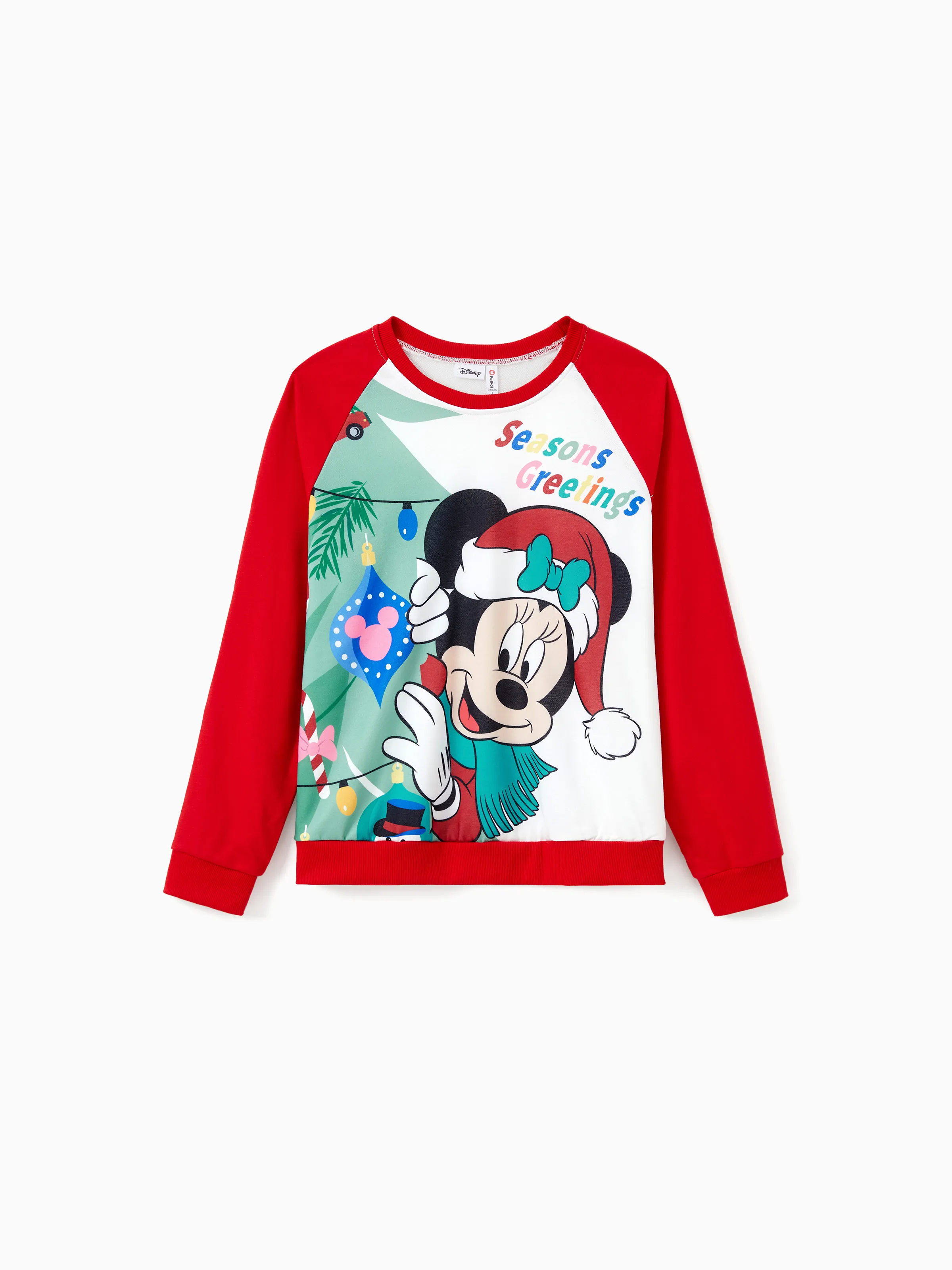 

Disney Mickey and Friends Family Matching Christmas Character Print Long-sleeve Sweatshirt