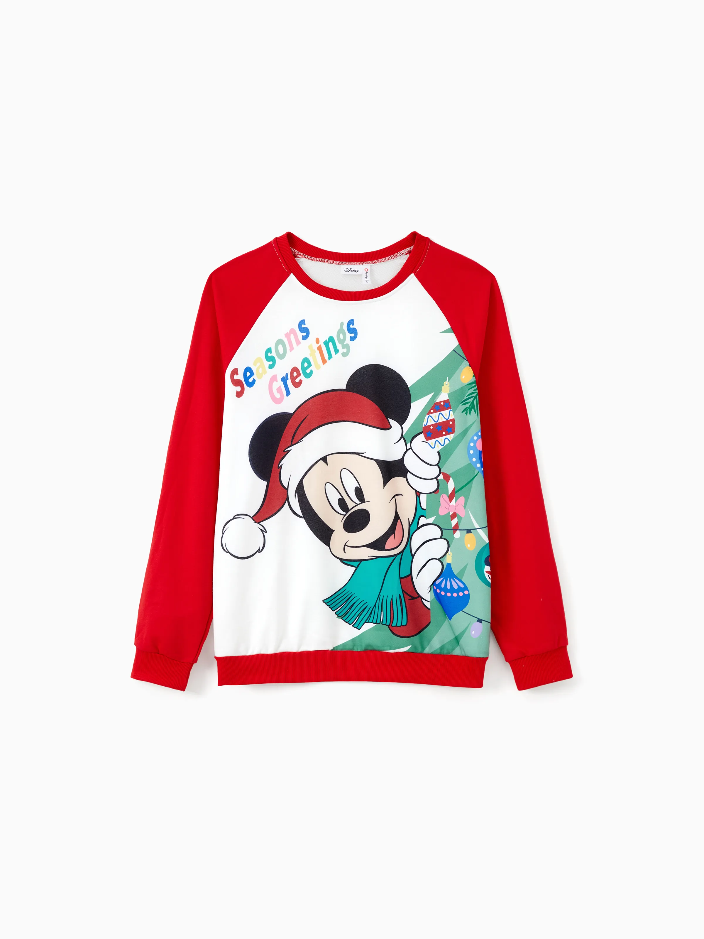 

Disney Mickey and Friends Family Matching Christmas Character Print Long-sleeve Sweatshirt