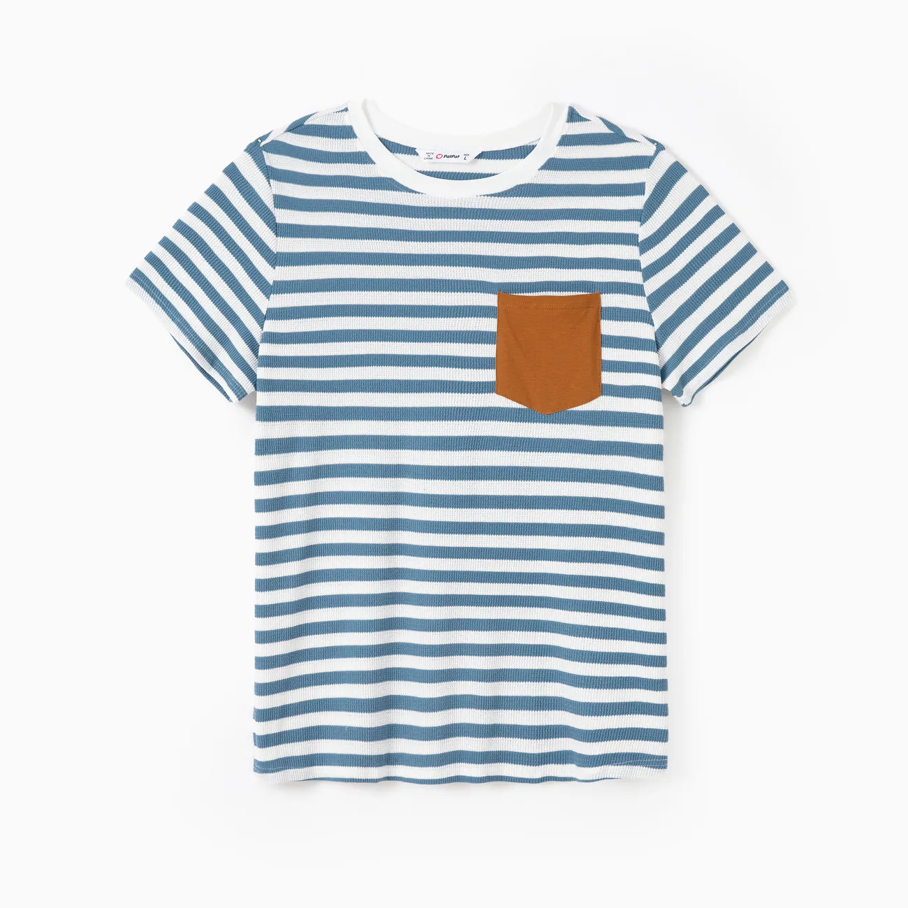 Family Matching Sets Preppy Style Striped Tee or Strap Midi Dress
