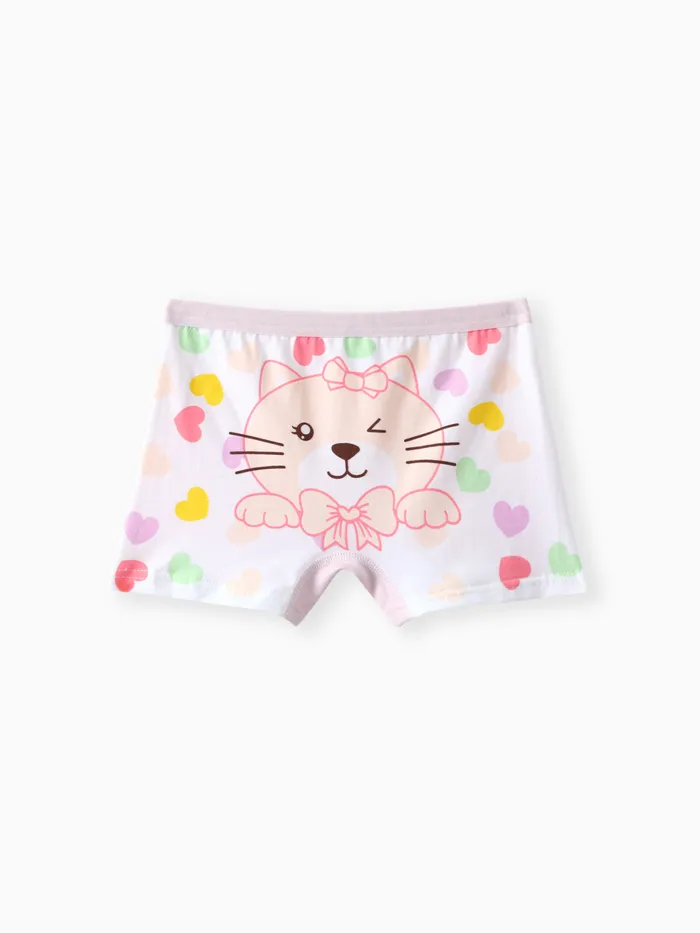 Childlike Animal Pattern Tight Underwear Set for Girls (1pc), Cotton-Chlorofibre Material