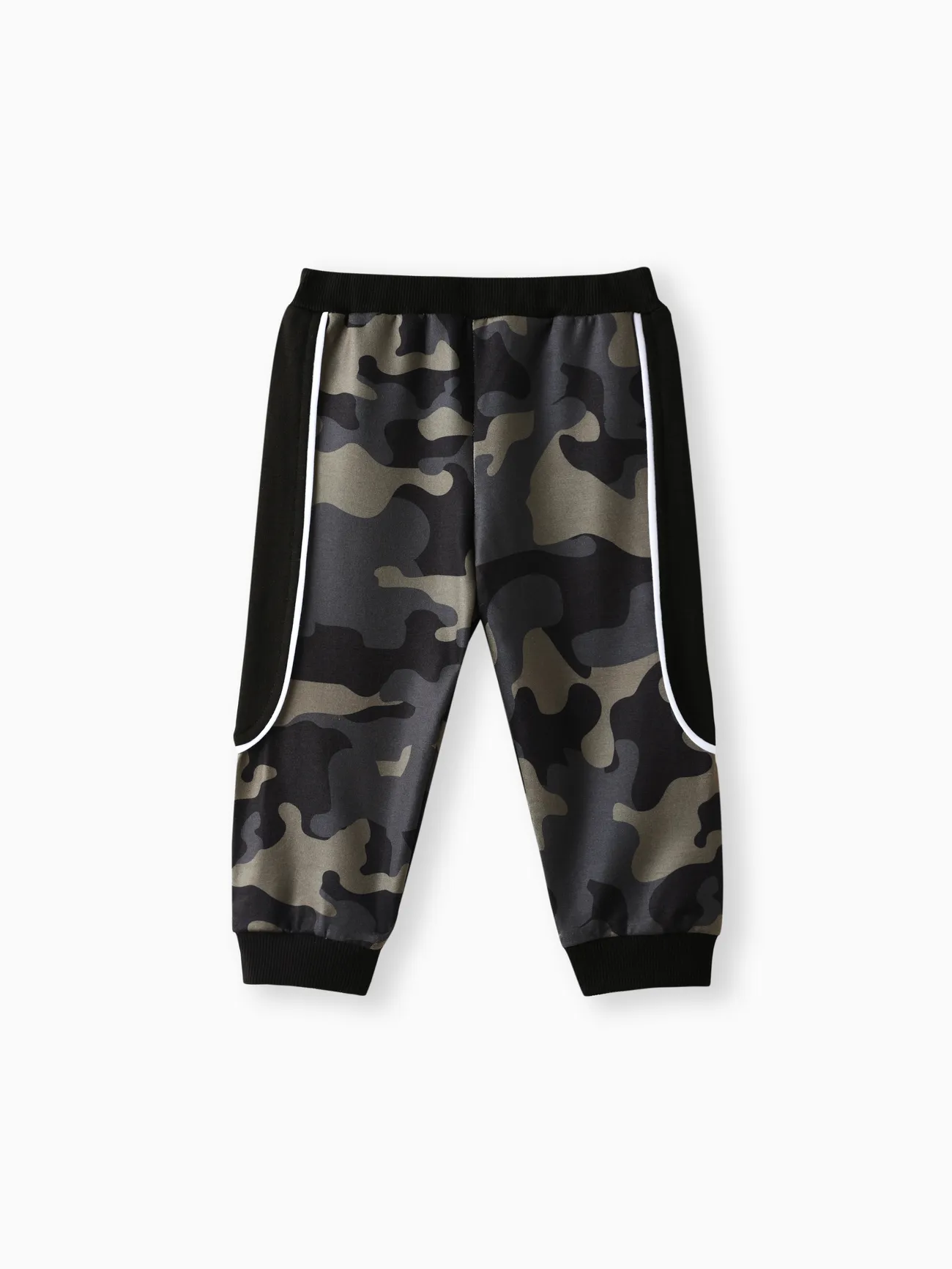 Black - 2pcs Baby Boy Casual Style Camouflage Set - image 3