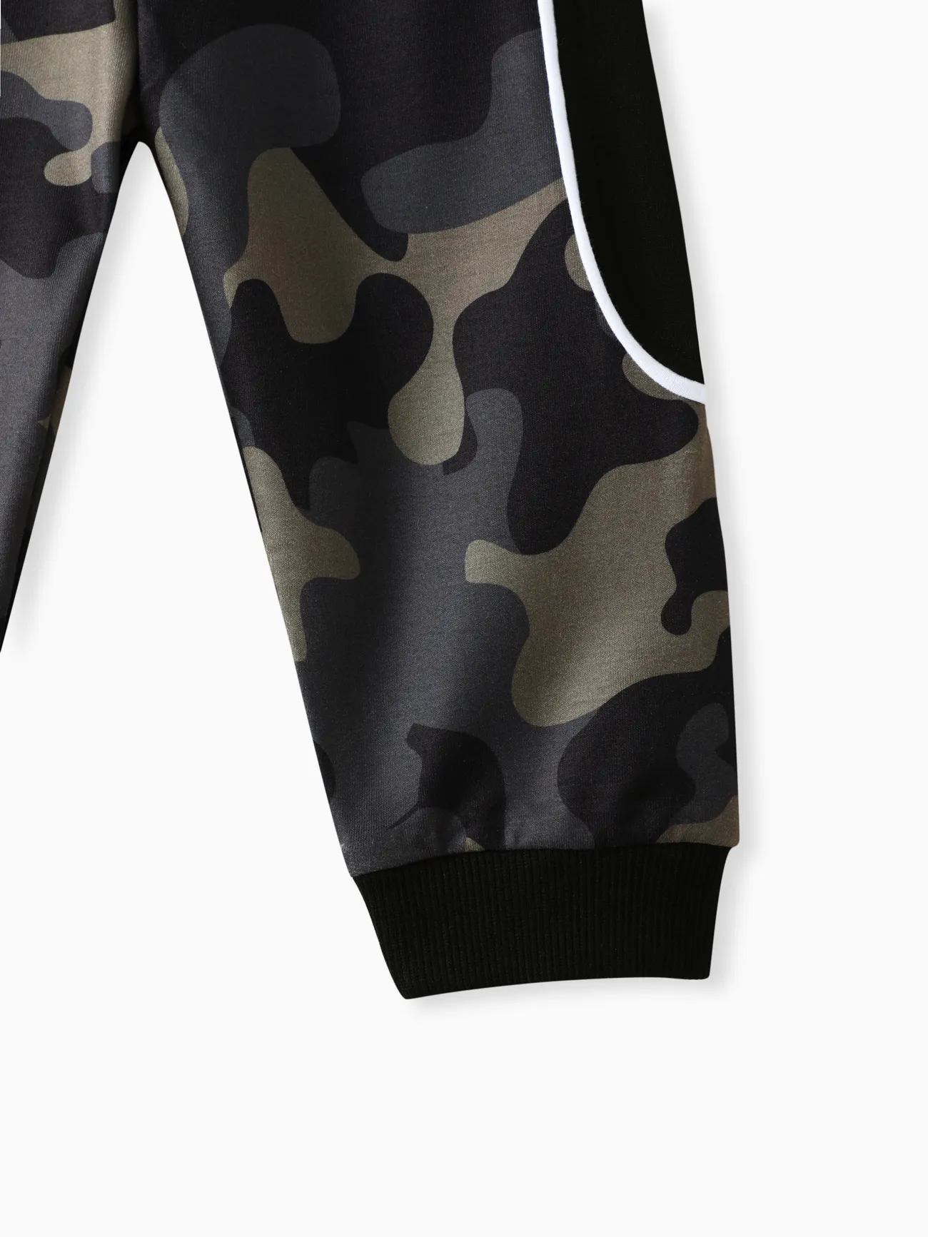 Black - 2pcs Baby Boy Casual Style Camouflage Set - image 8