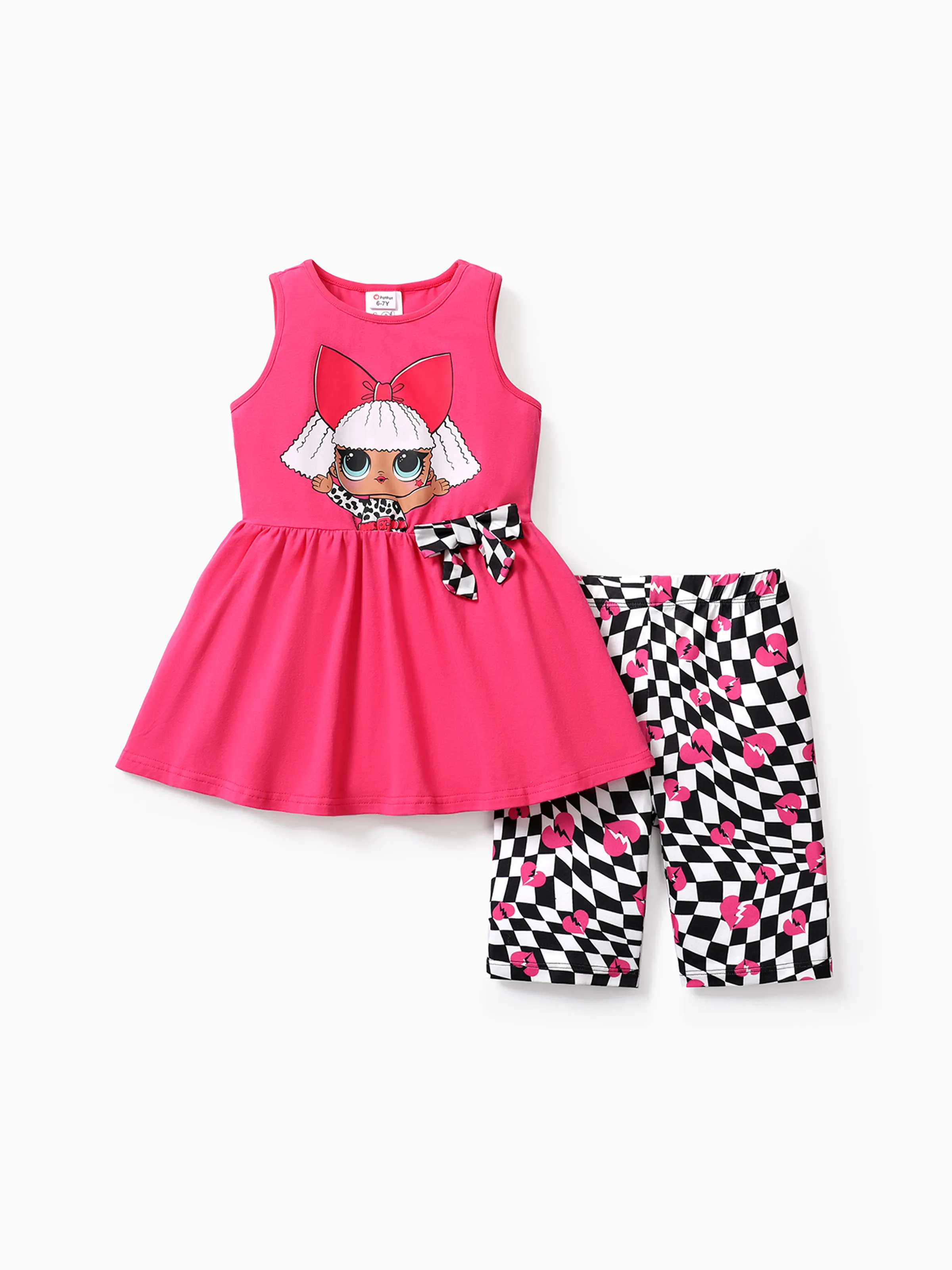 

L.O.L. SURPRISE! 2pcs Toddler Girl Cotton Sleeveless Set with Shorts Set