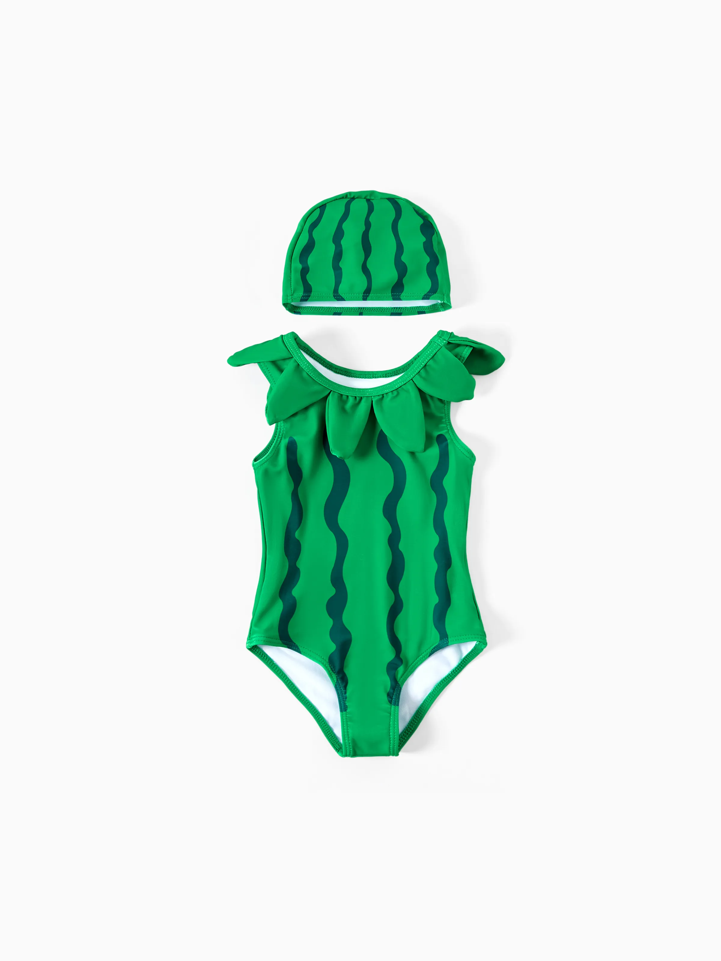 

Girl's 2pcs Hyper-Tactile Solid Color Swimsuit, Polyester and Spandex, Machine Wash - Baby Swimwear.