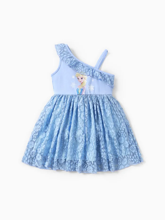 Disney Frozen Elsa 1 Stück Kleinkind Mädchen Charakterdruck Kleid