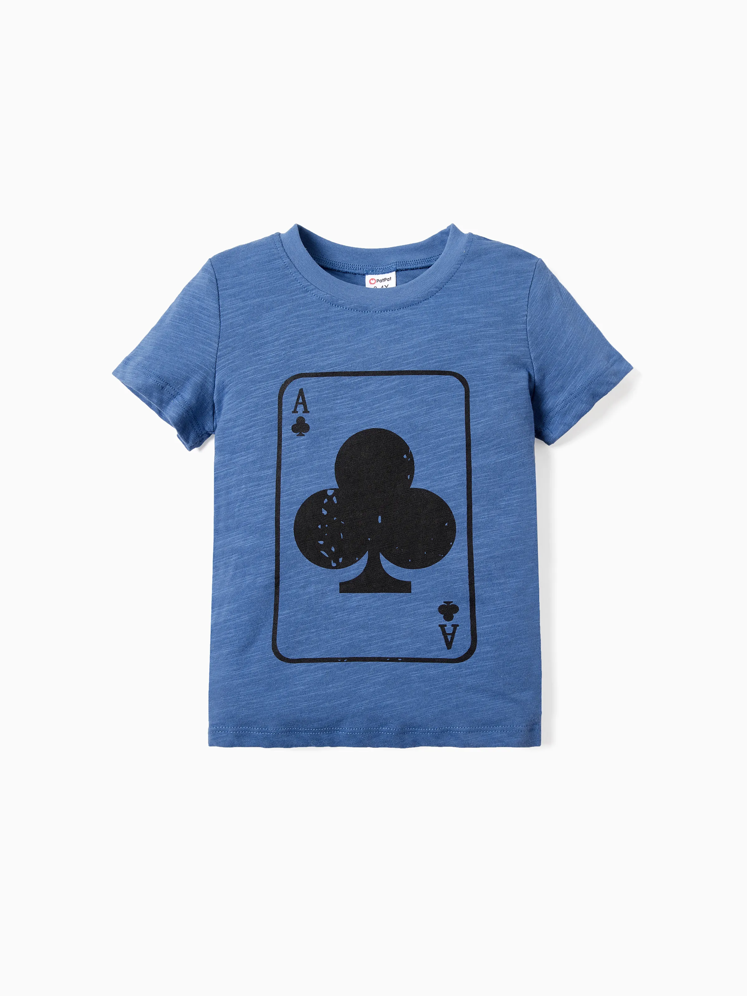 

Family Matching Fun Card Deck Design Cotton Short Sleeves Graphic Tee