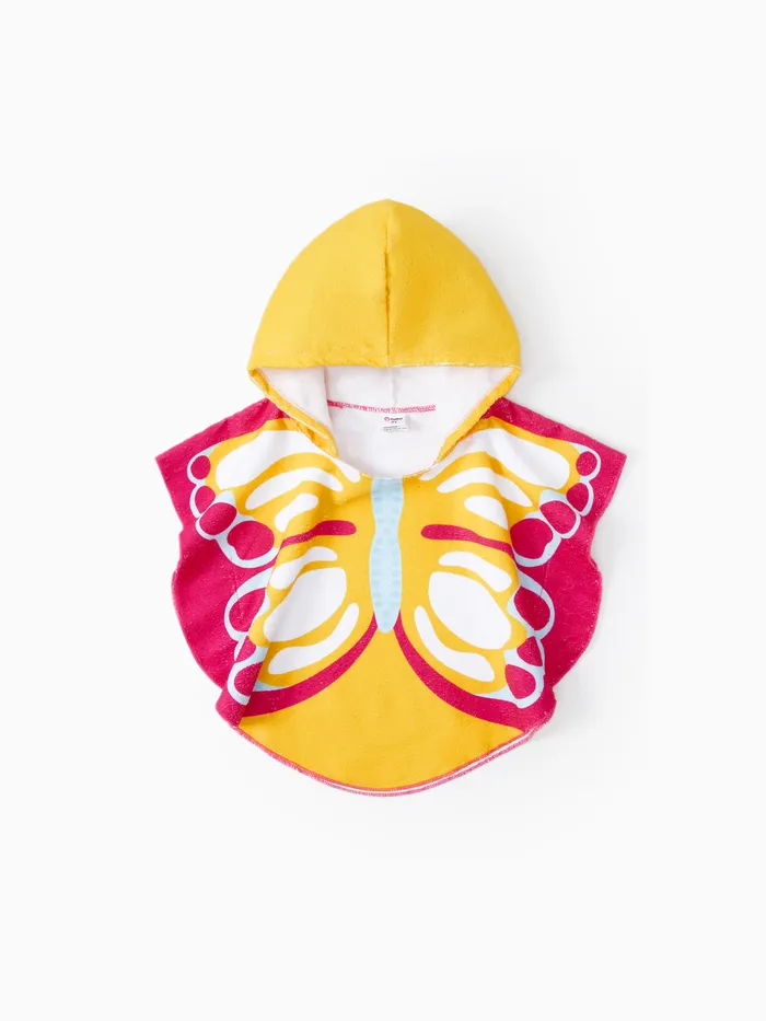 Bata de traje de baño en forma de mariposa para niña pequeña