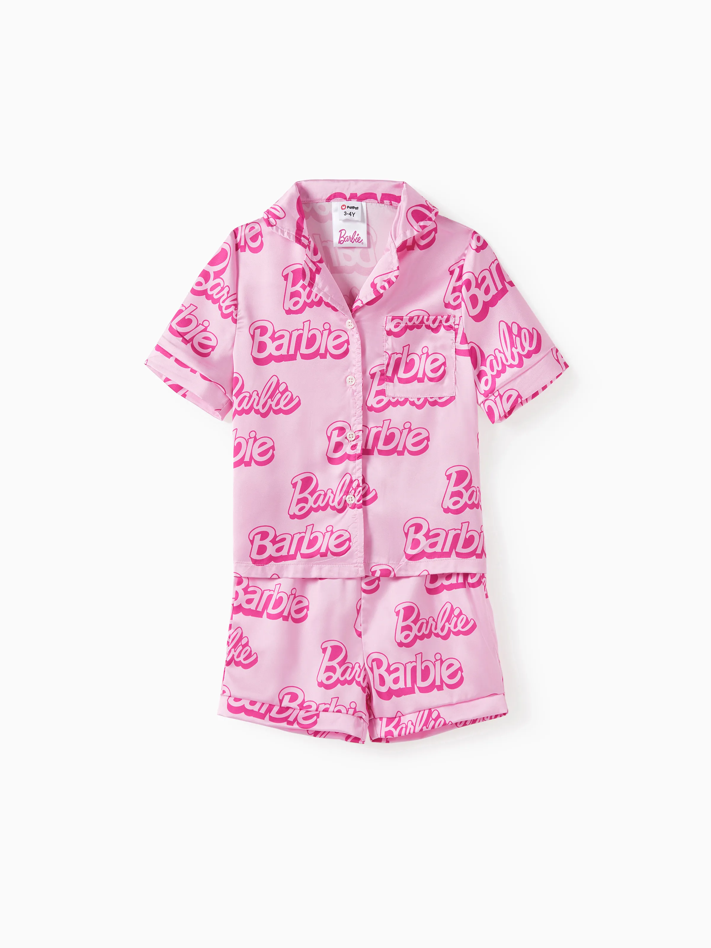 

Barbie Mommy and Me Pink Classic Barbie Letter Casual Set