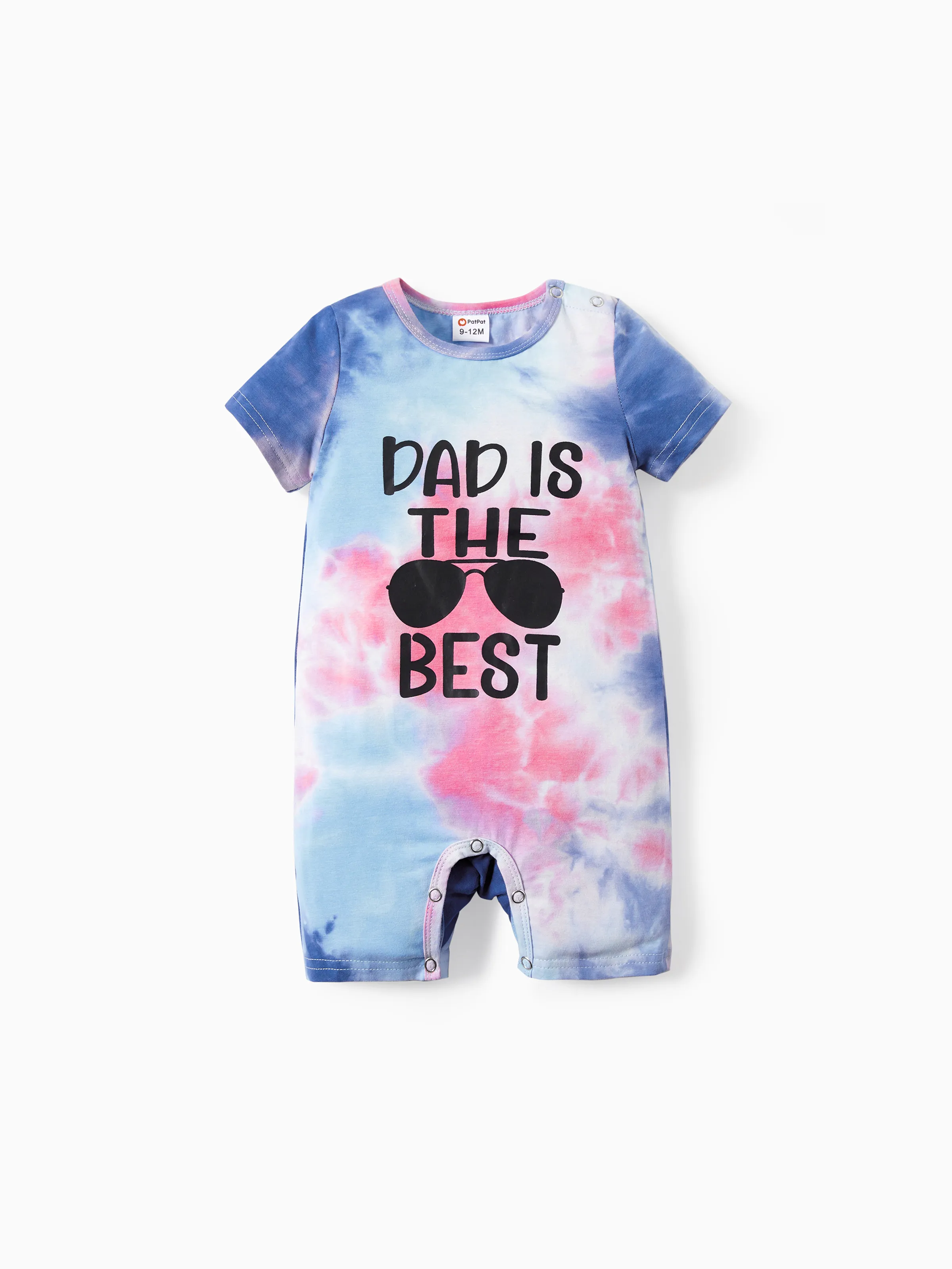

Family Matching Tie-Dye Sunglasses Pattern Short Sleeves Tops