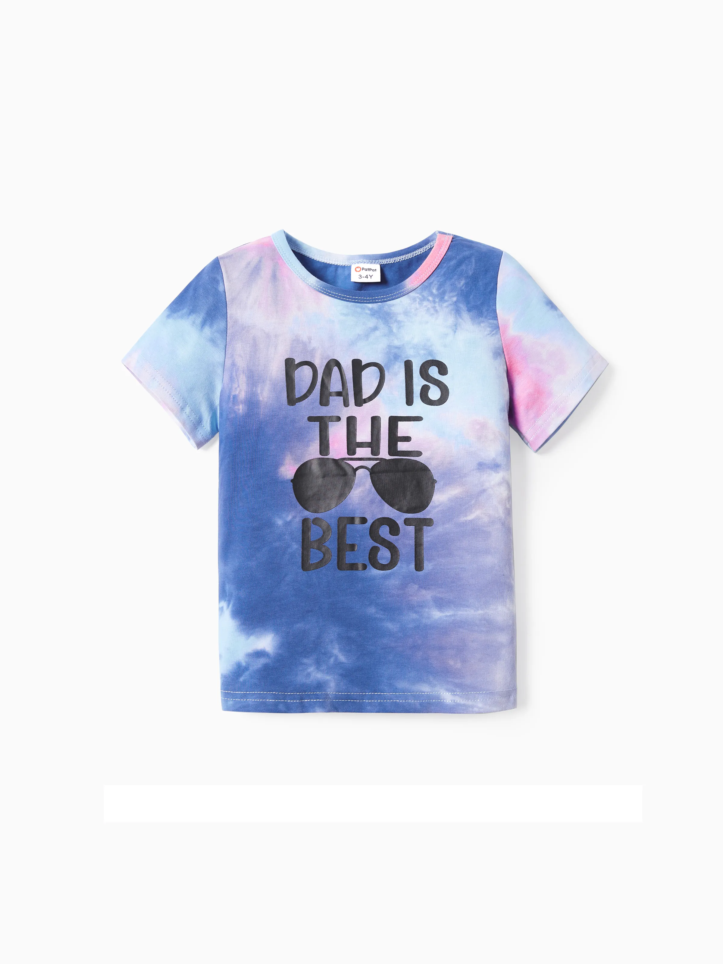 

Family Matching Tie-Dye Sunglasses Pattern Short Sleeves Tops