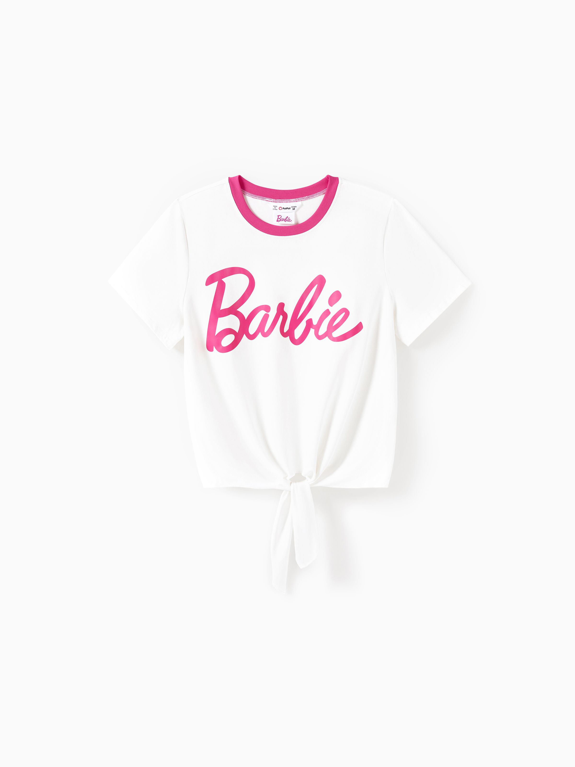 

Barbie Mommy and Me Cotton Sporty Classic Barbie Letter Knot T-shirt
